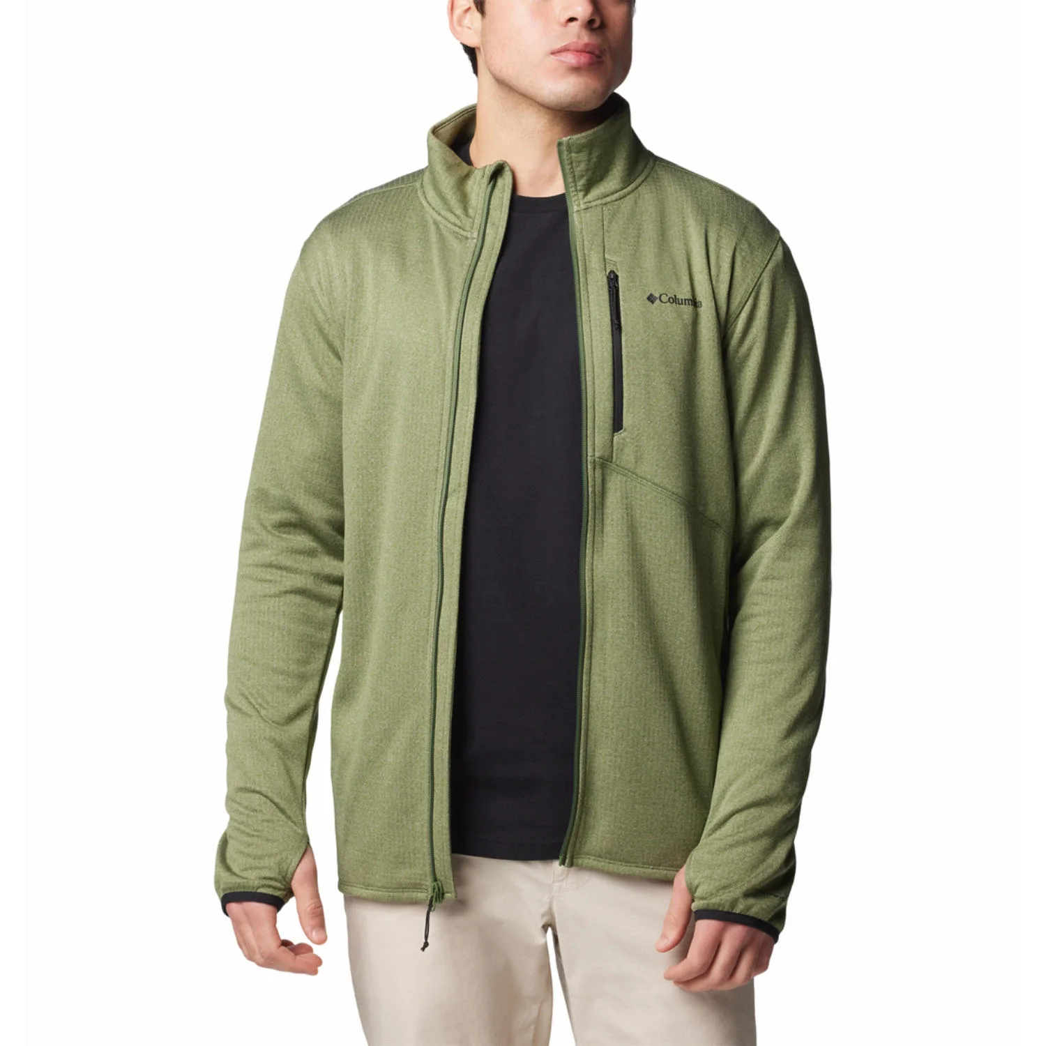 Columbia Men Green Park View Fleece Full Zip - Image 8