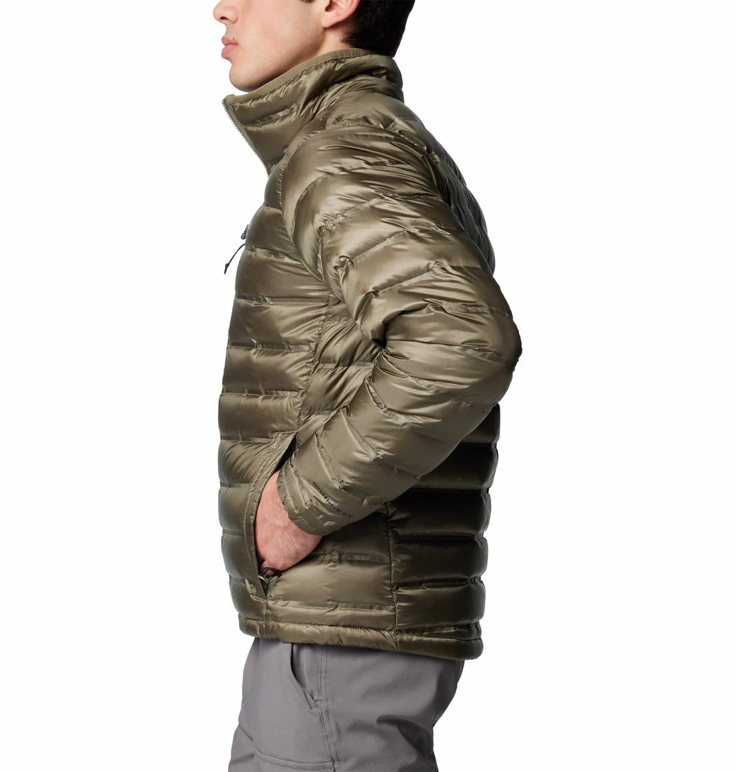 Columbia Men Green Pebble Peak II Down Jacket - Image 3
