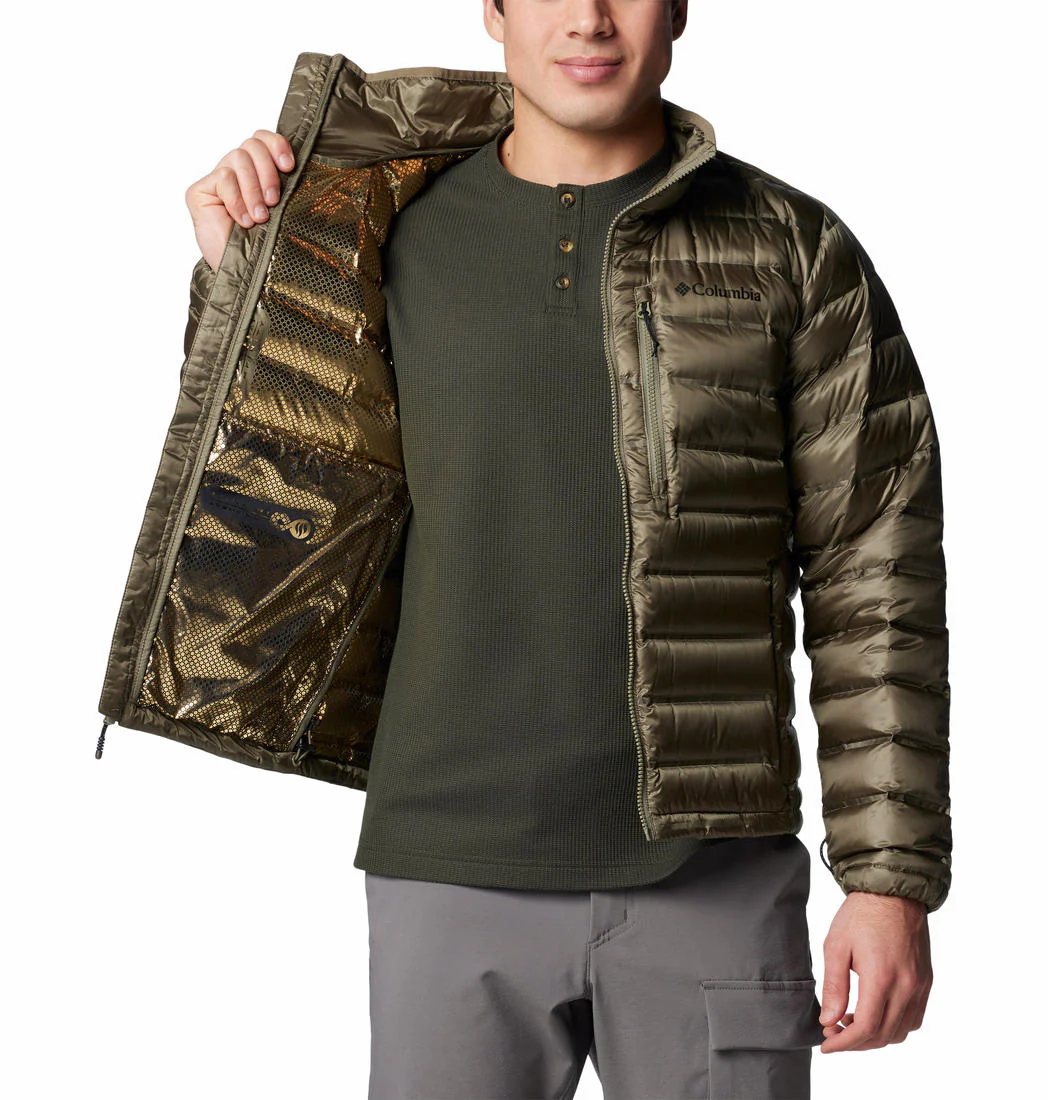 Columbia Men Green Pebble Peak II Down Jacket - Image 5