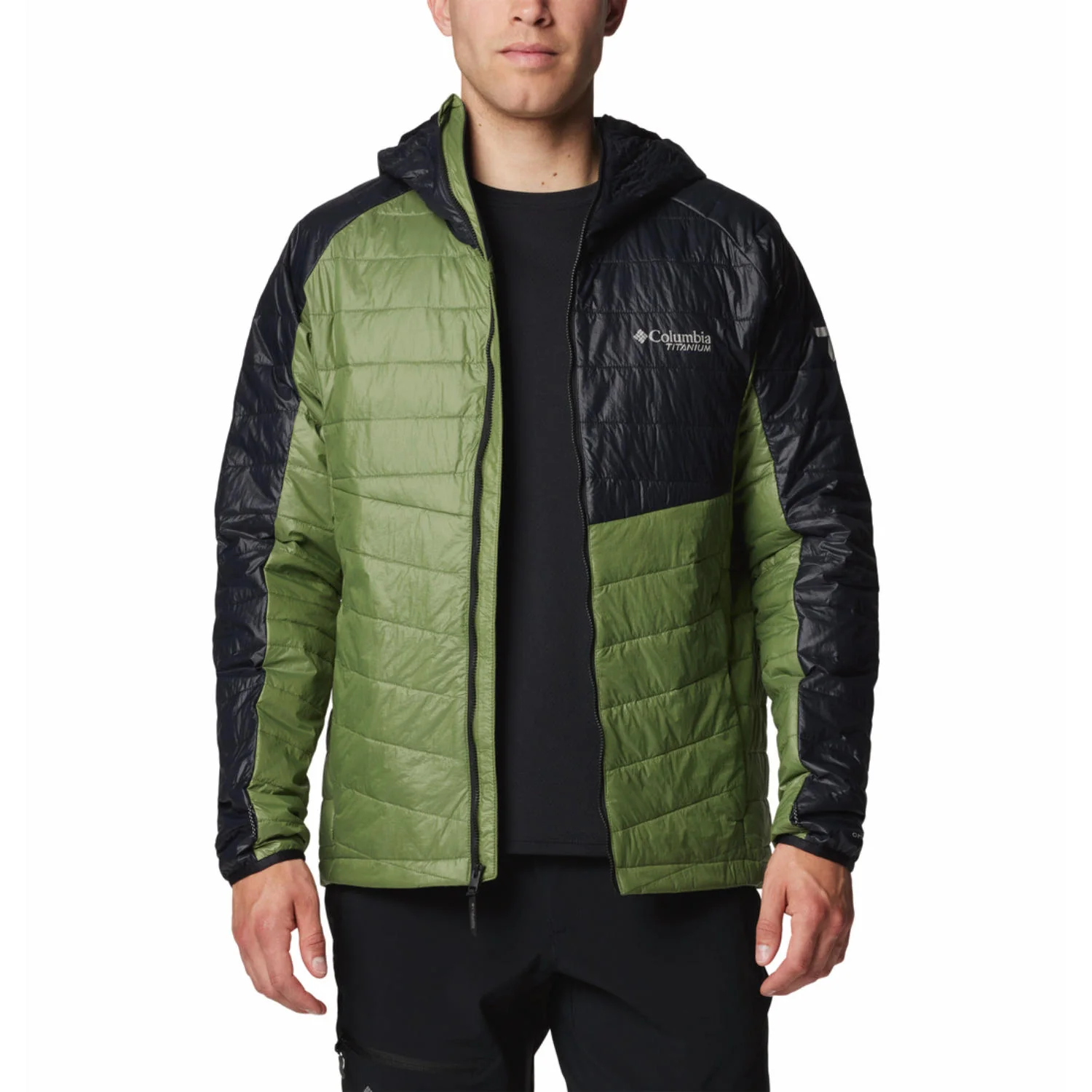 Columbia Men Green Platinum Peak II Hooded Jacket - Image 4