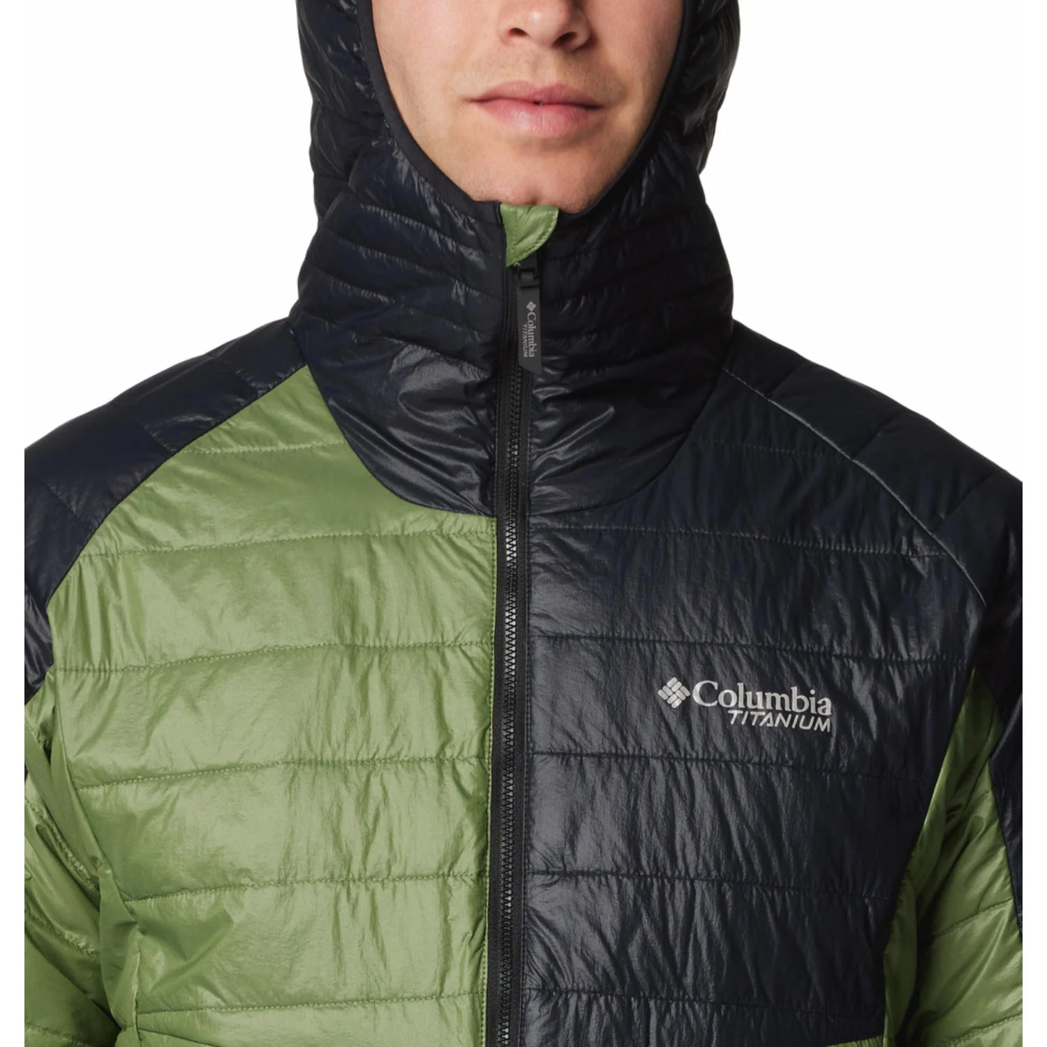 Columbia Men Green Platinum Peak II Hooded Jacket - Image 5