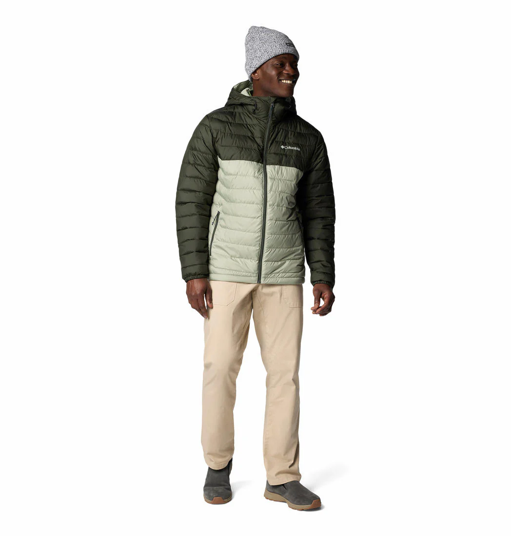 Columbia Men Green Powder Lite II Hooded Jacket - Image 4