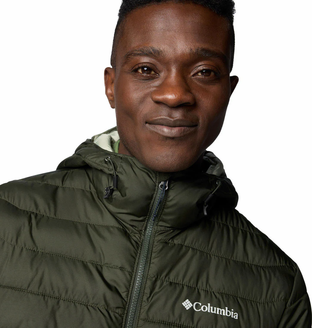Columbia Men Green Powder Lite II Hooded Jacket - Image 6