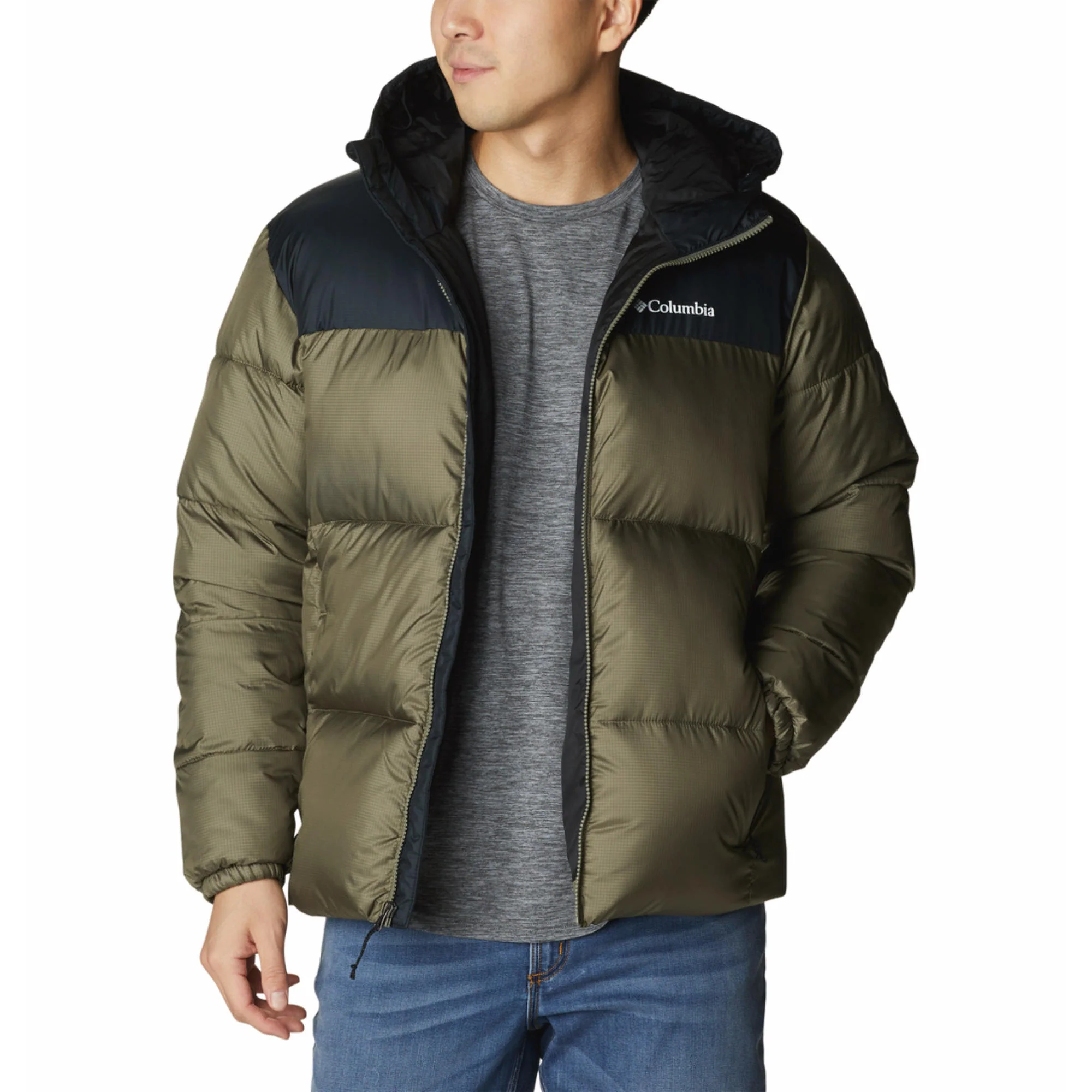 Columbia Men Green Puffect II Hooded Jacket - Image 4