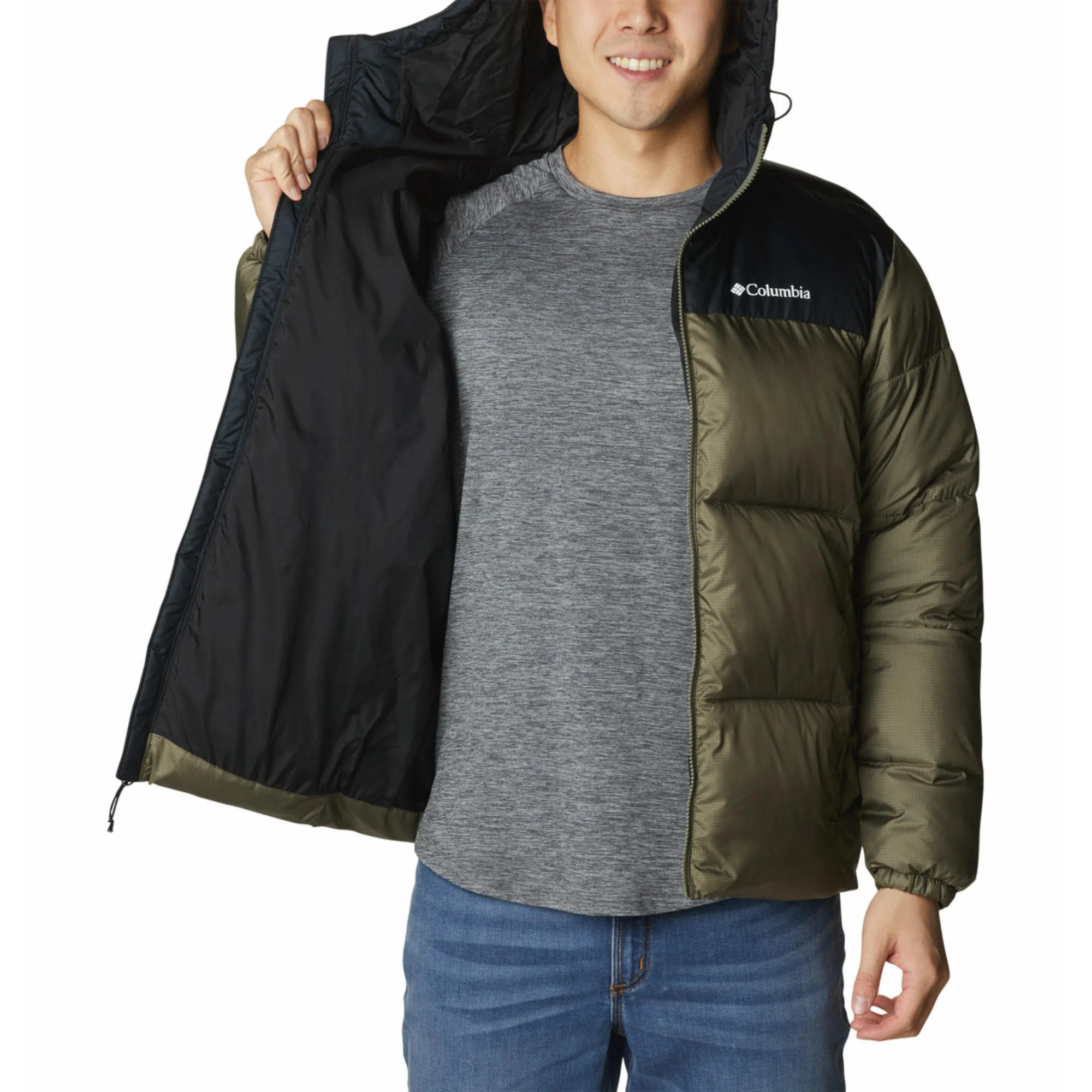 Columbia Men Green Puffect II Hooded Jacket - Image 5