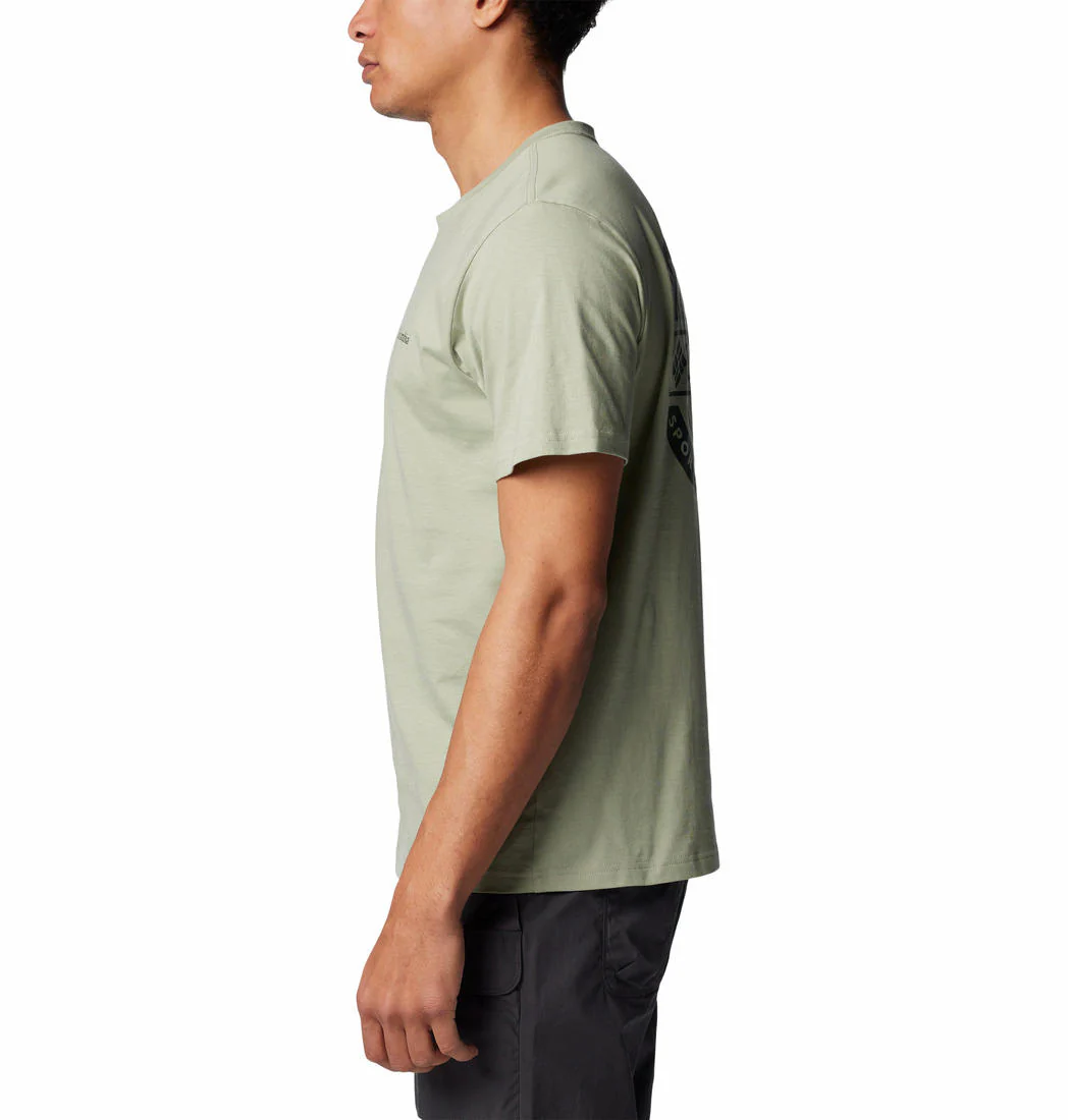 Columbia Men Green Rapid Ridge Back Graphic Tee II - Image 4