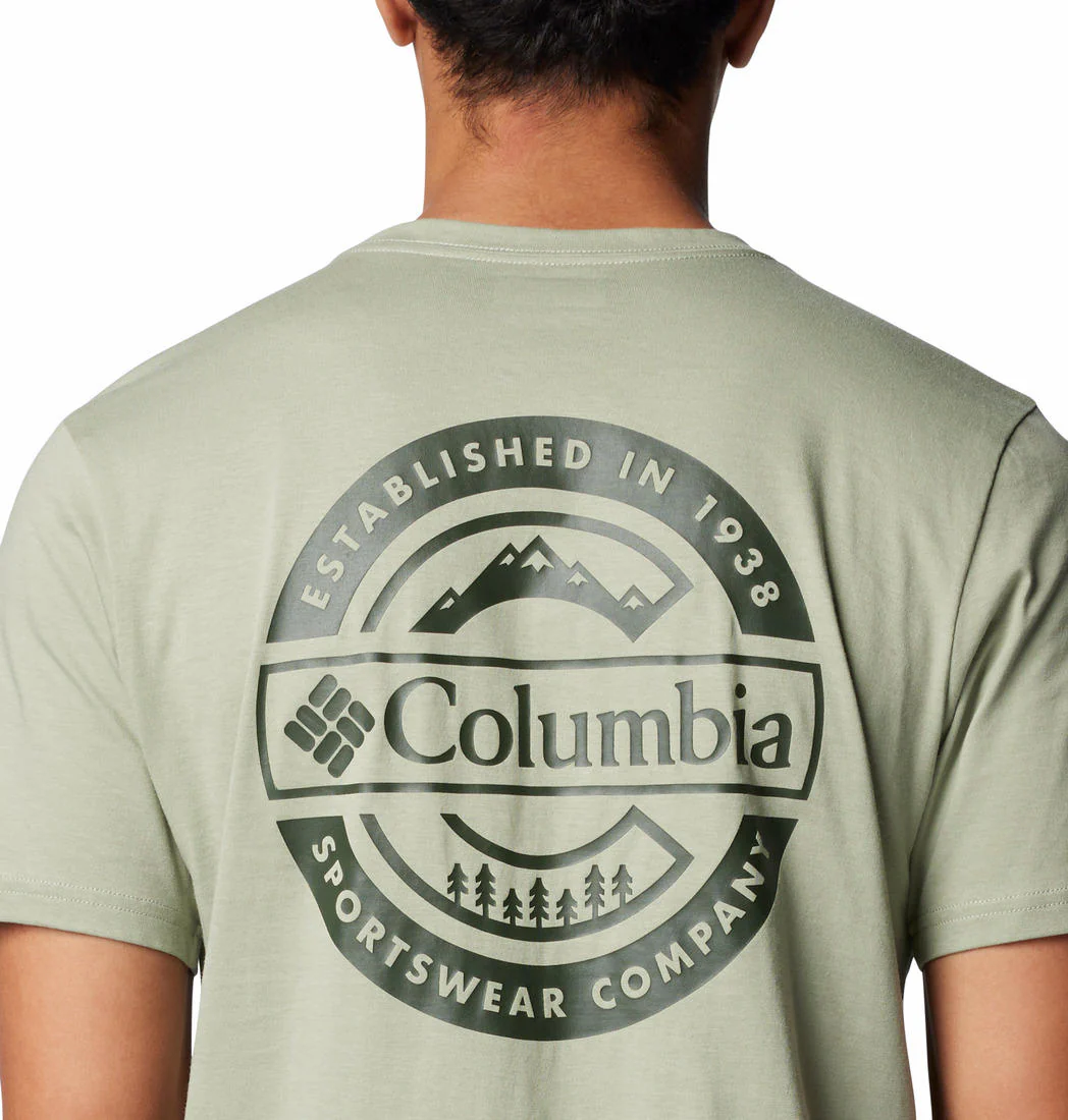 Columbia Men Green Rapid Ridge Back Graphic Tee II - Image 5
