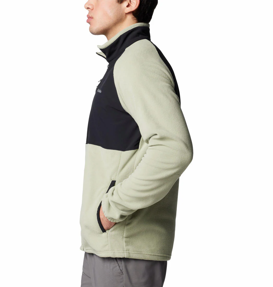 Columbia Men Green Sage Peak Full Zip Fleece - Image 3