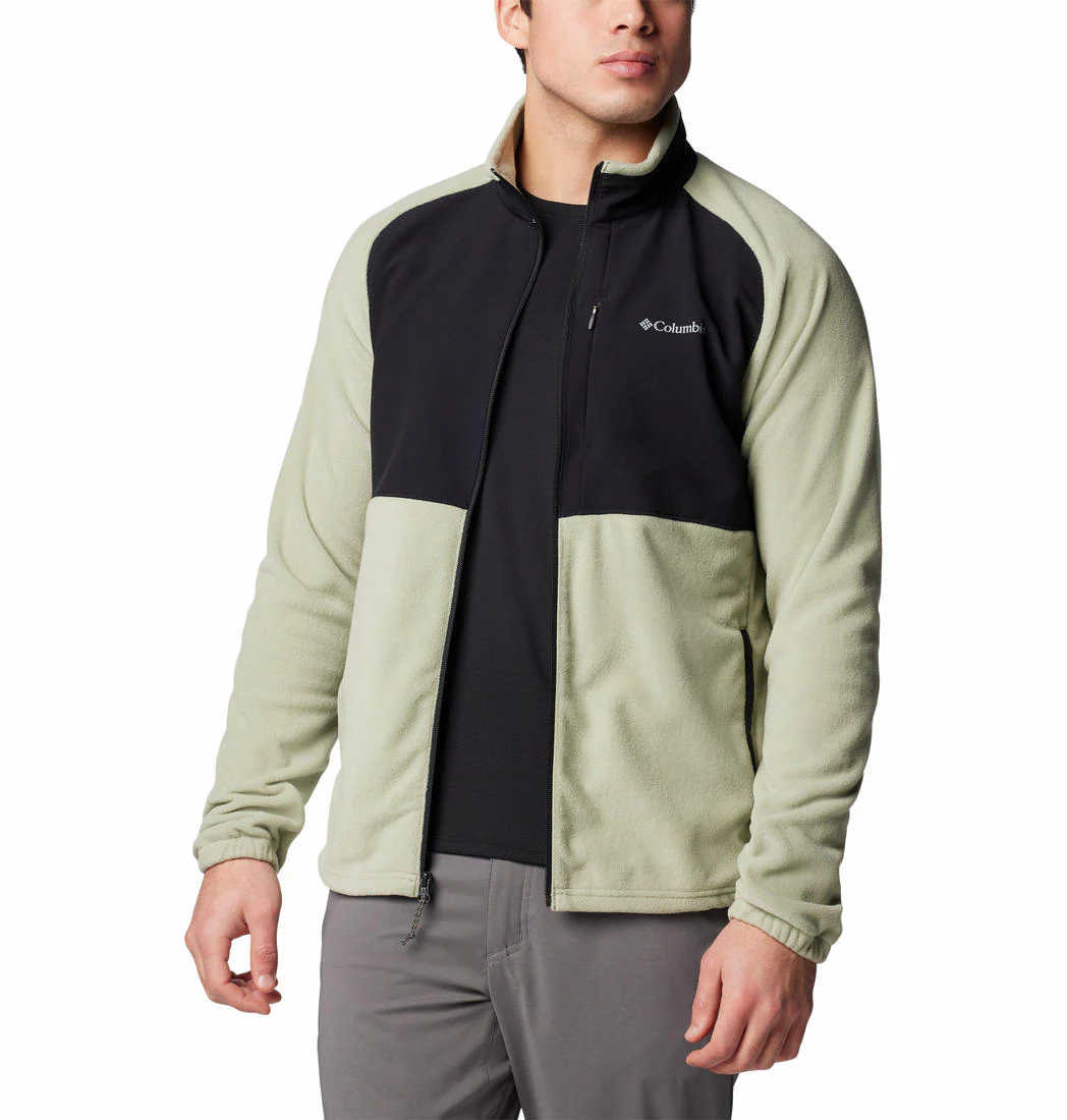 Columbia Men Green Sage Peak Full Zip Fleece - Image 4