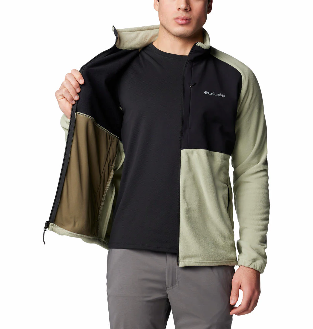 Columbia Men Green Sage Peak Full Zip Fleece - Image 5