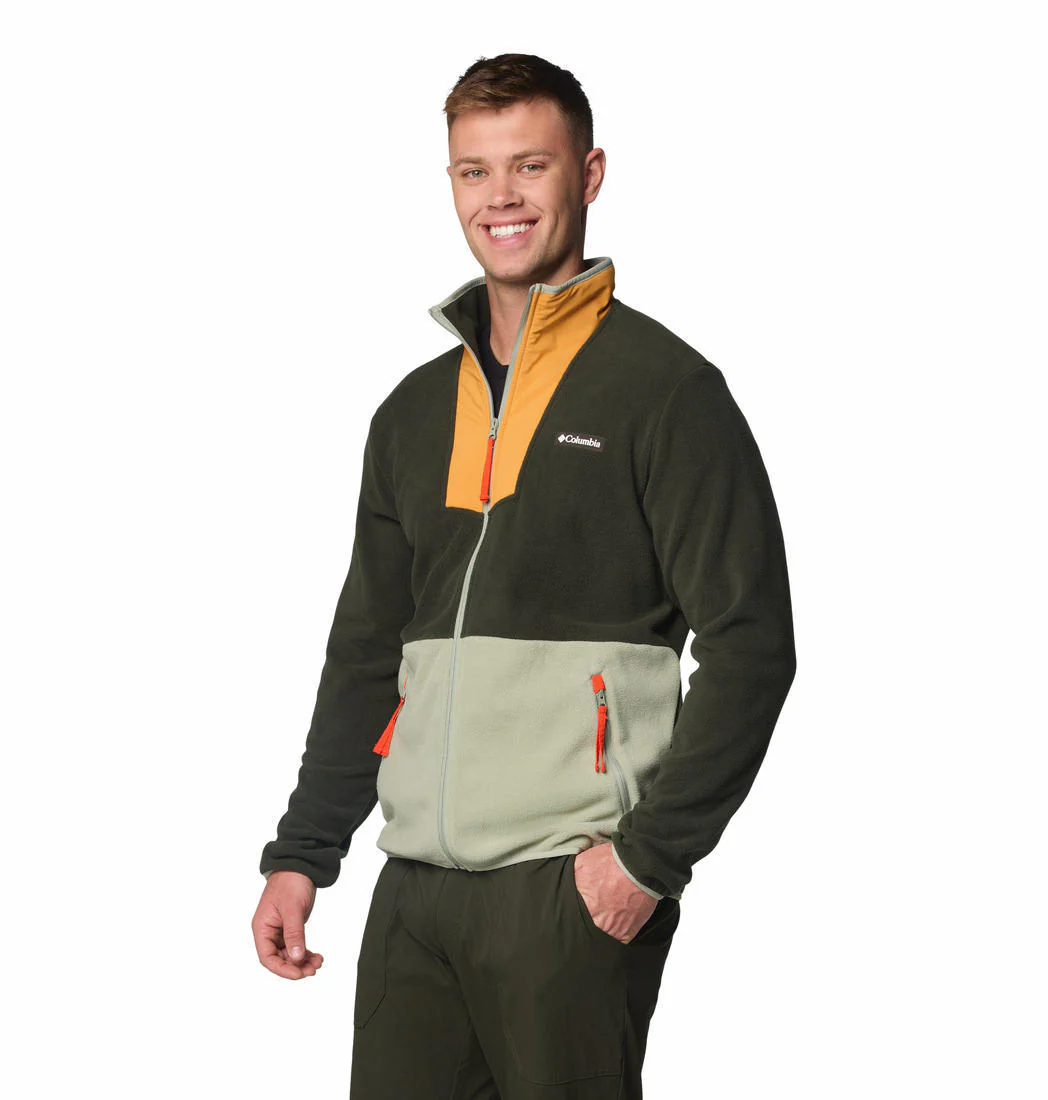 Columbia Men Green Sequoia Grove Full Zip Fleece - Image 3