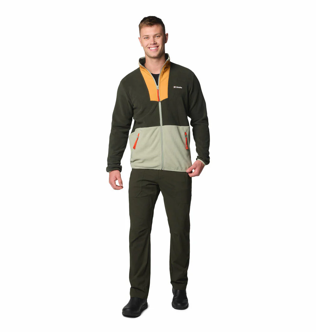 Columbia Men Green Sequoia Grove Full Zip Fleece - Image 4