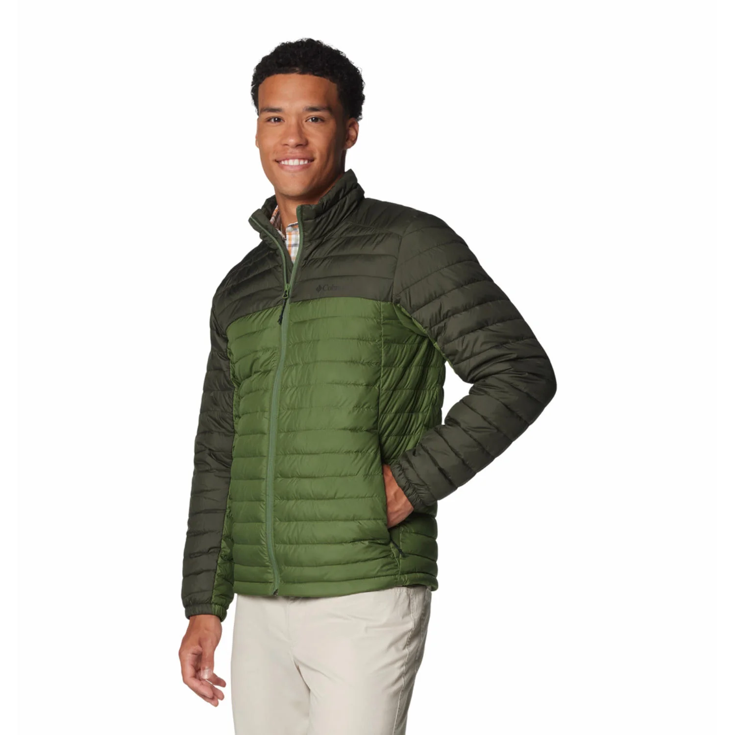 Columbia Men Green Silver Falls II Jacket - Image 5