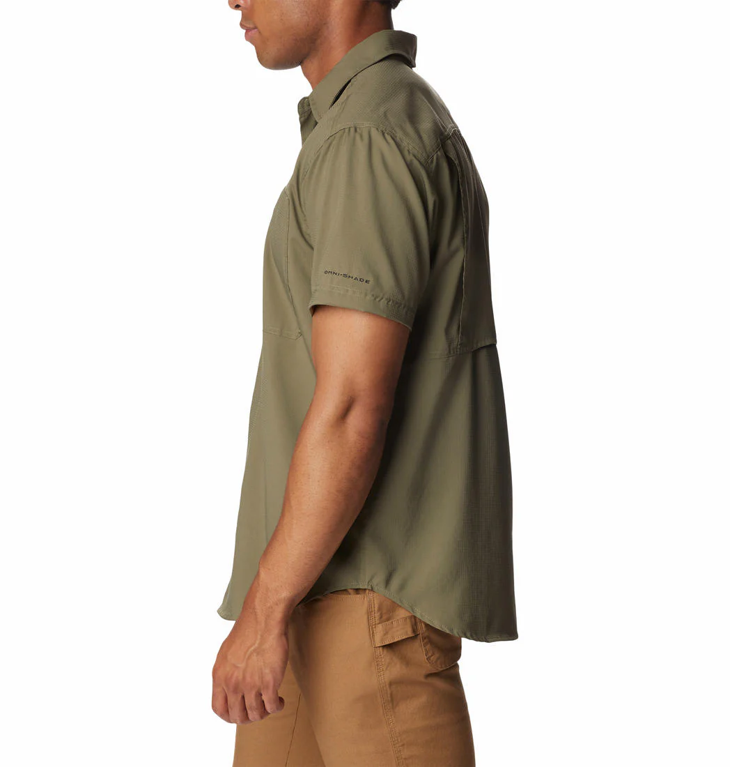Columbia Men Green Silver Ridge Utility Lite Short Sleeve (Sun Protection) - Image 4