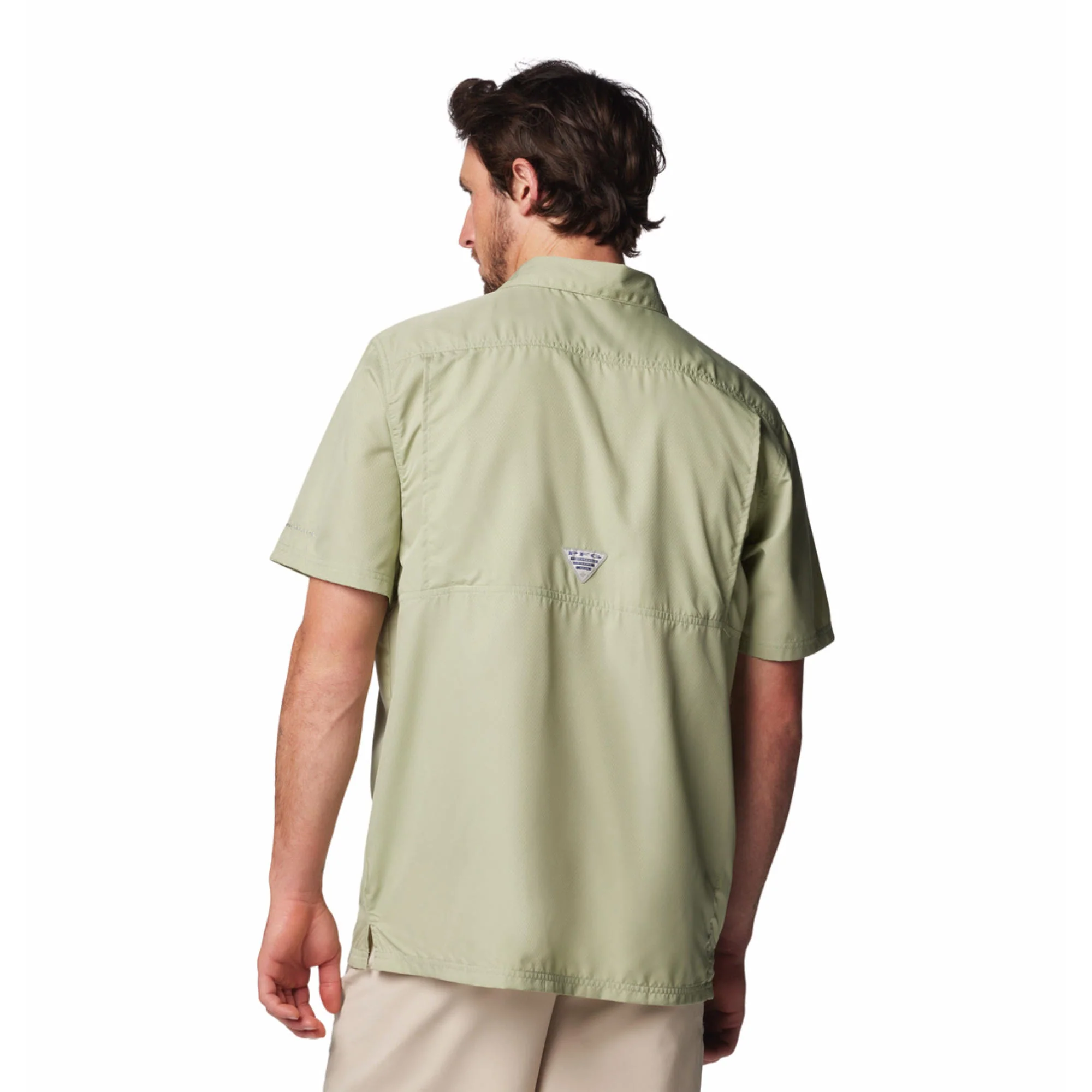 Columbia Men Green Slack Tide Camp Shirt (Sun Protection) - Image 2