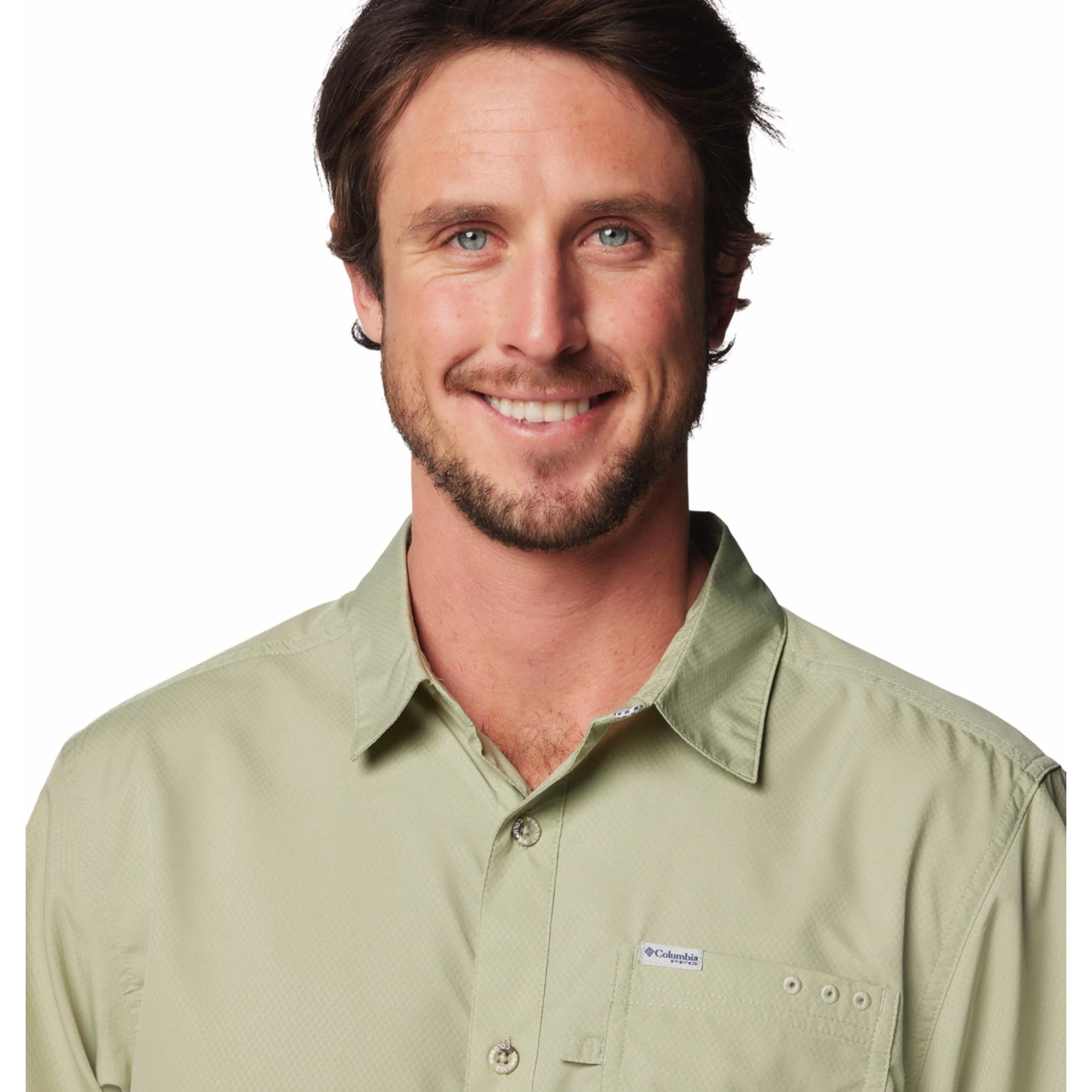 Columbia Men Green Slack Tide Camp Shirt (Sun Protection) - Image 5