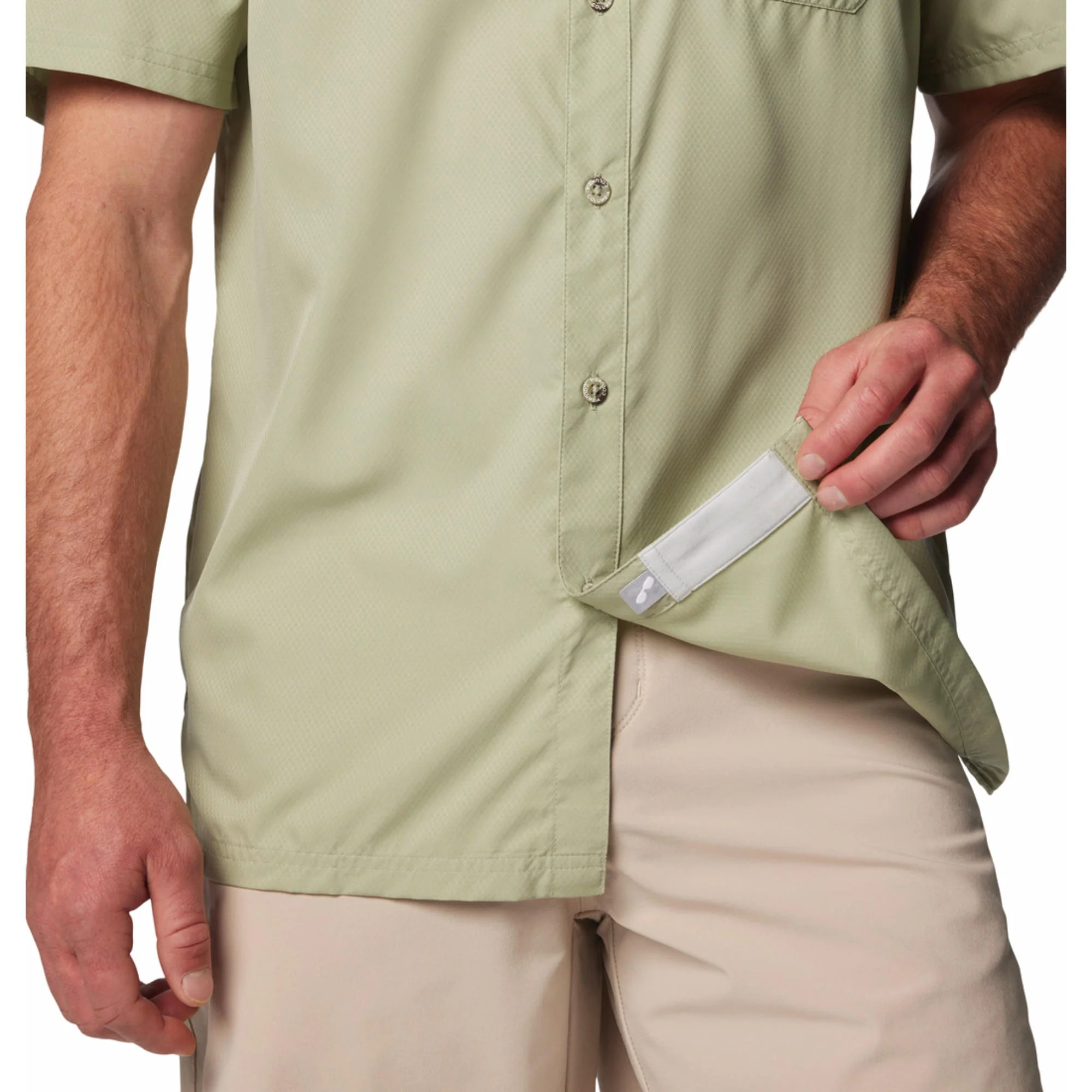 Columbia Men Green Slack Tide Camp Shirt (Sun Protection) - Image 7
