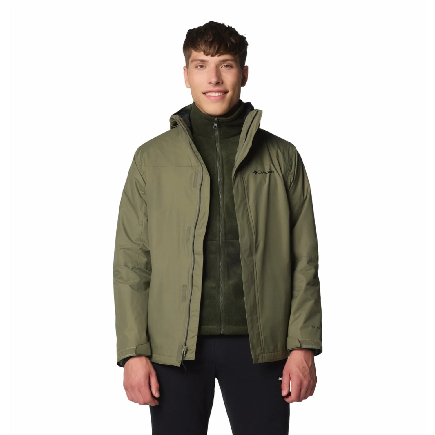 Columbia Men Green Tunnel Falls II Interchange Jacket - Image 17