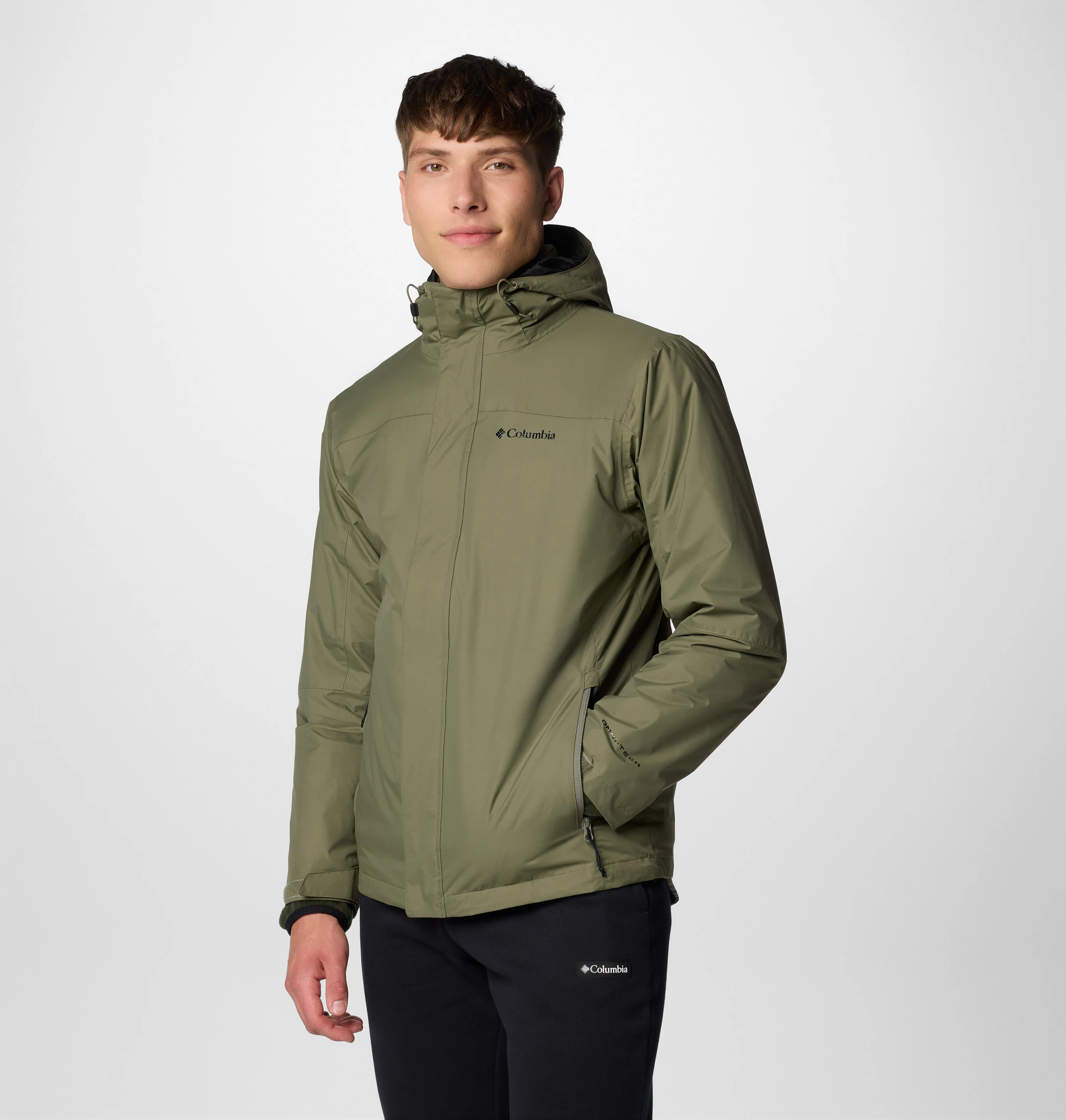 Columbia Men Green Tunnel Falls II Interchange Jacket - Image 3