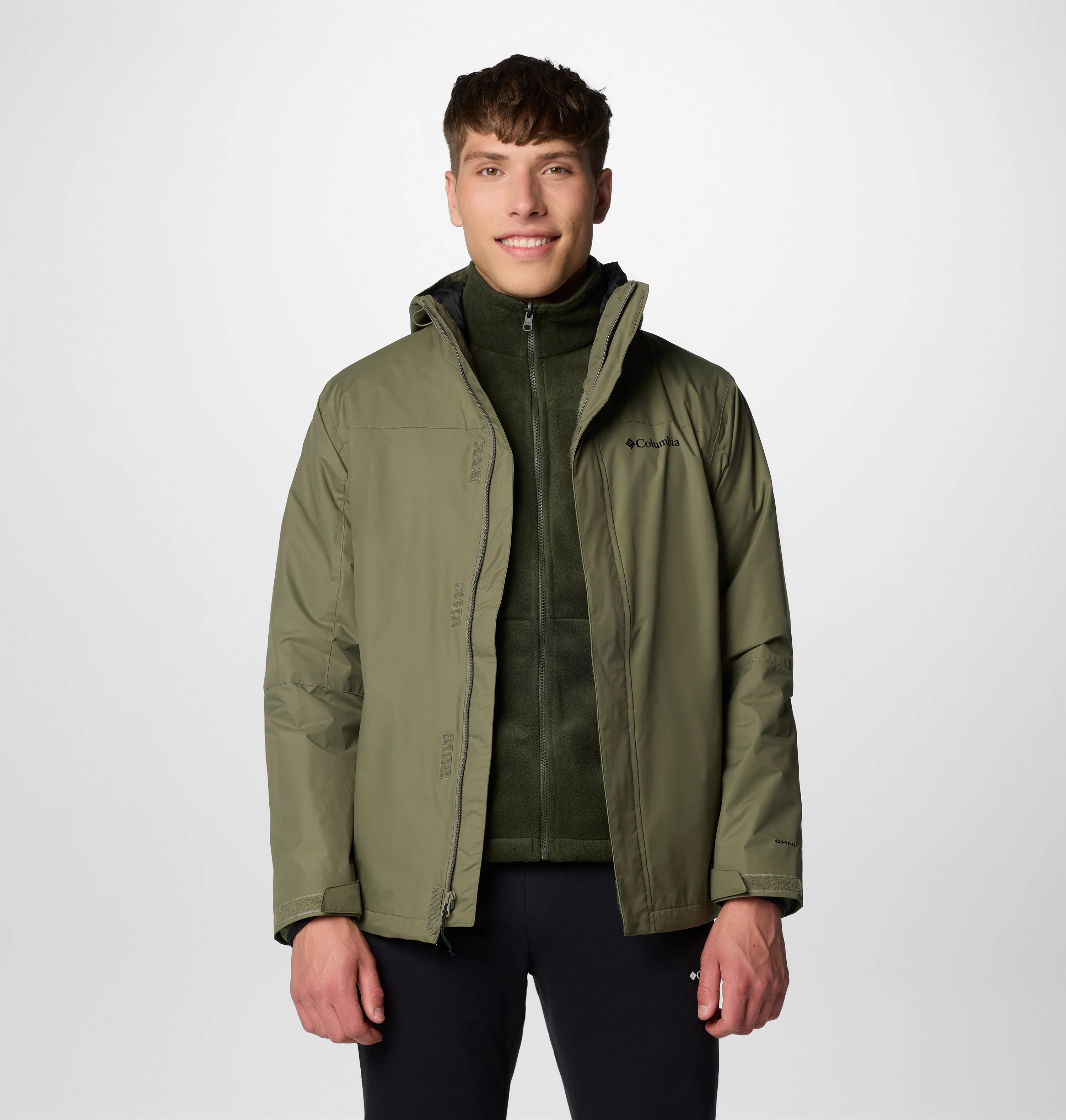 Columbia Men Green Tunnel Falls II Interchange Jacket - Image 8