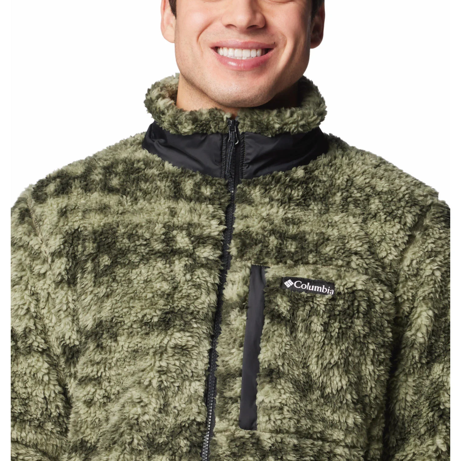 Columbia Men Green Winter Pass Printed Fleece II - Image 4