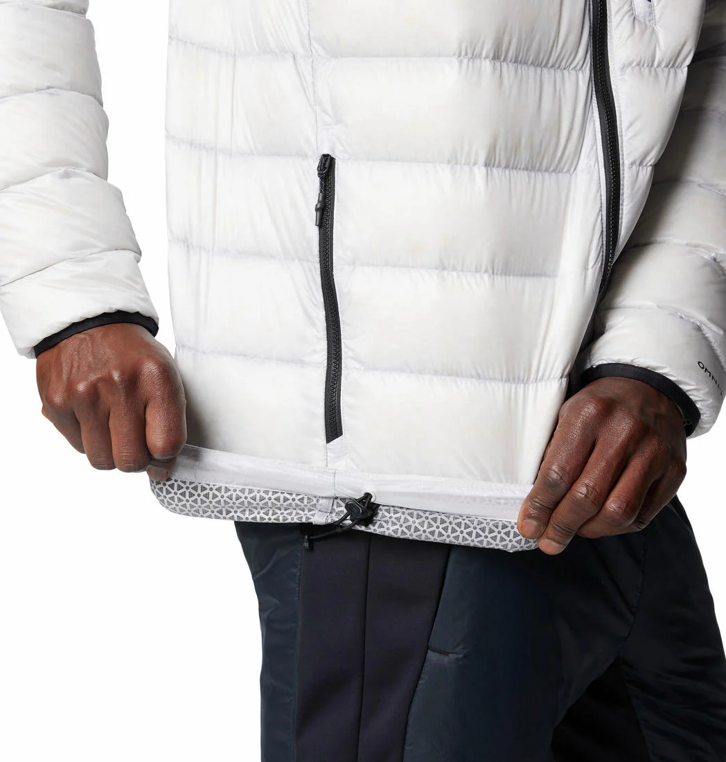 Columbia Men Grey Arctic Crest Down Hooded Jacket - Image 7