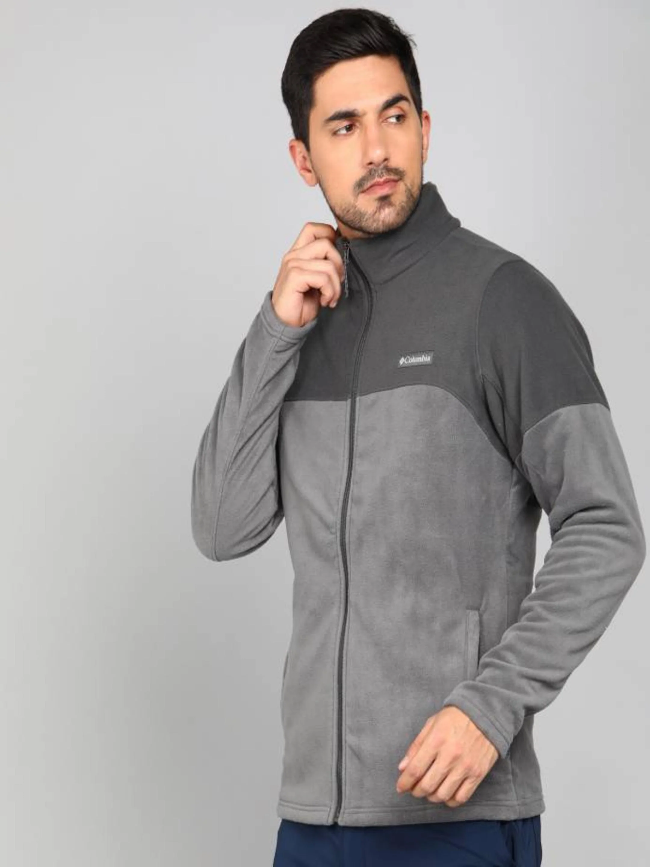 Columbia Men Grey Basin Trail III Full Zip - Image 3