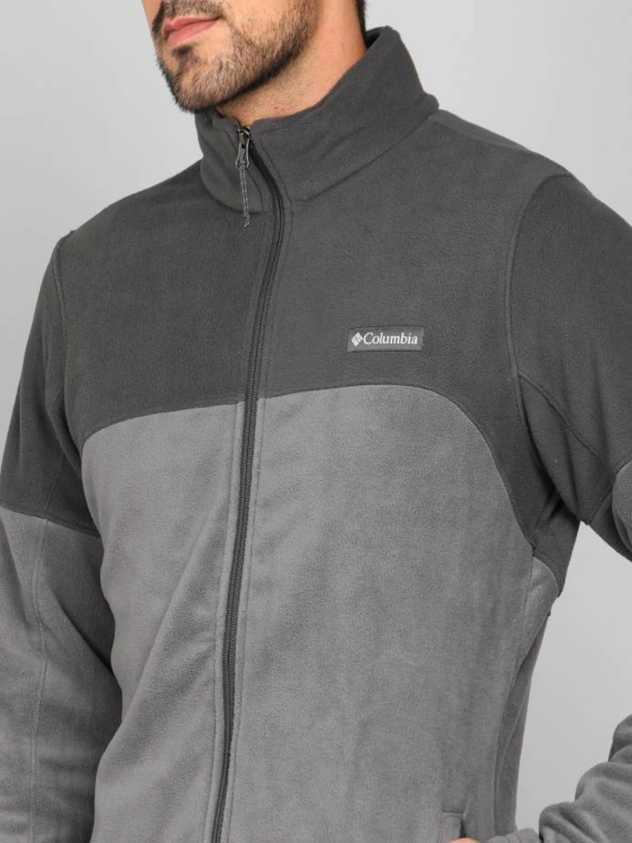 Columbia Men Grey Basin Trail III Full Zip - Image 5