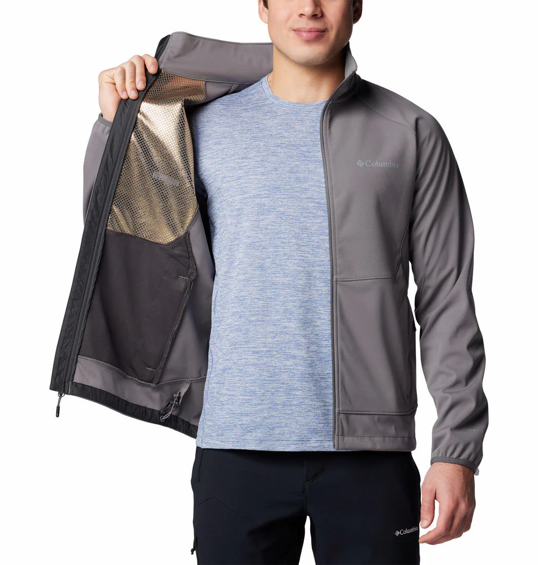 Columbia Men Grey Canyon Meadows II Softshell - Image 5