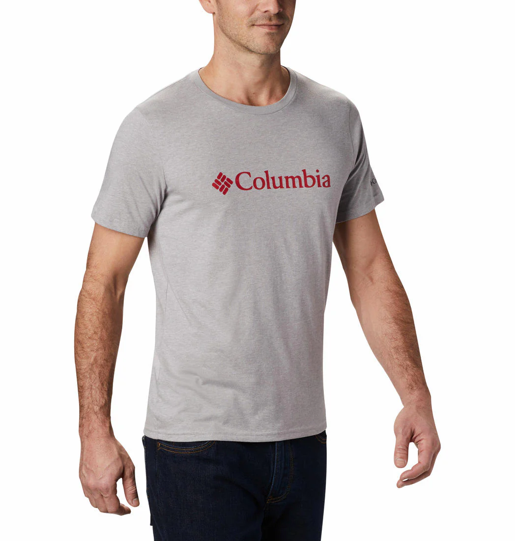 Columbia Men Grey CSC Basic Logo Short Sleeve - Image 6