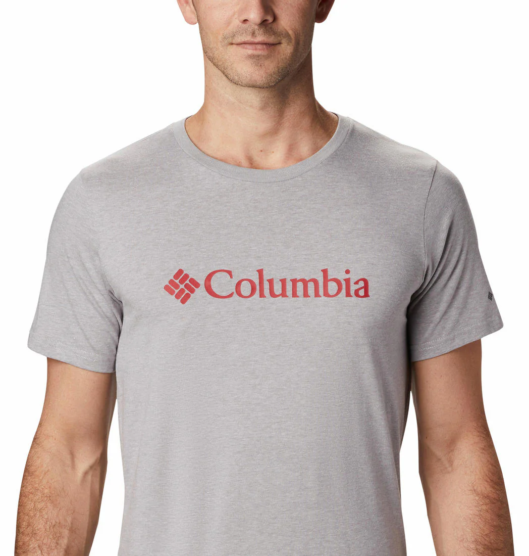 Columbia Men Grey CSC Basic Logo Short Sleeve - Image 7