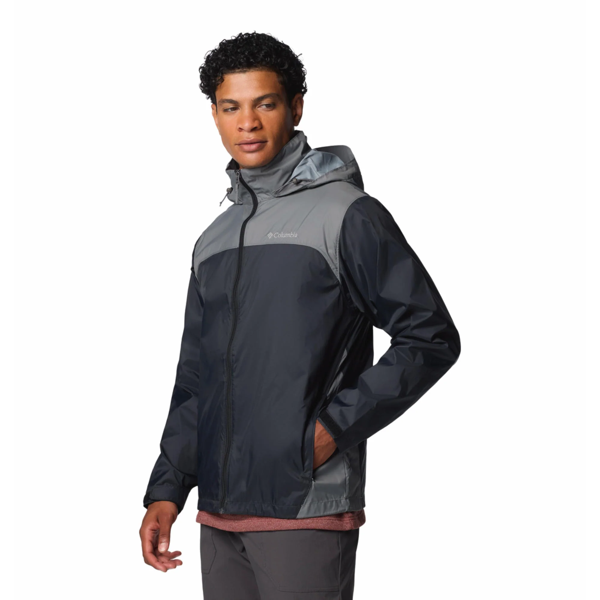 Columbia Men Black Glennaker Lake II Rain Jacket - Image 3