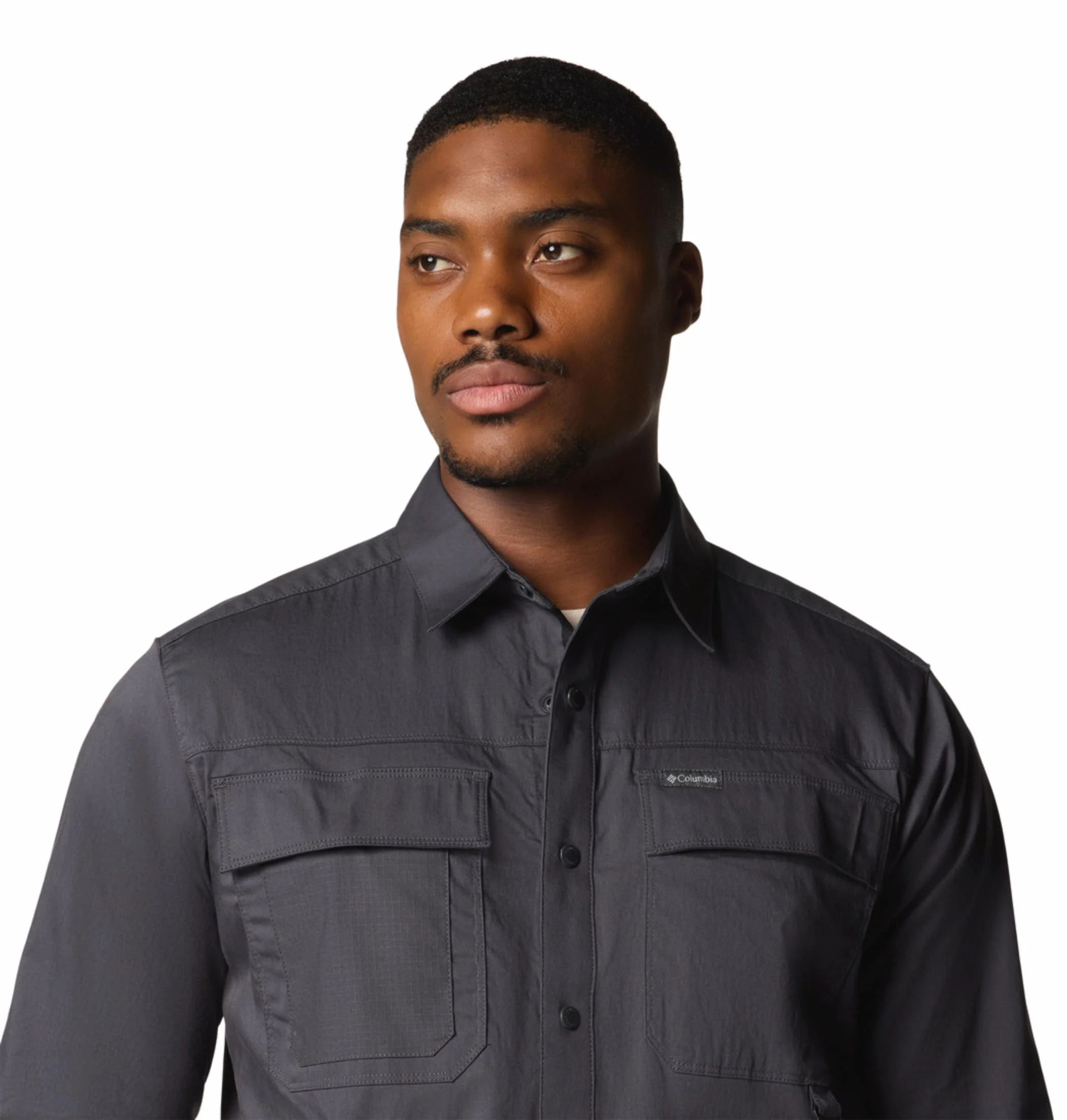 Columbia Men Black Landroamer Twill LS Shirt - Image 7