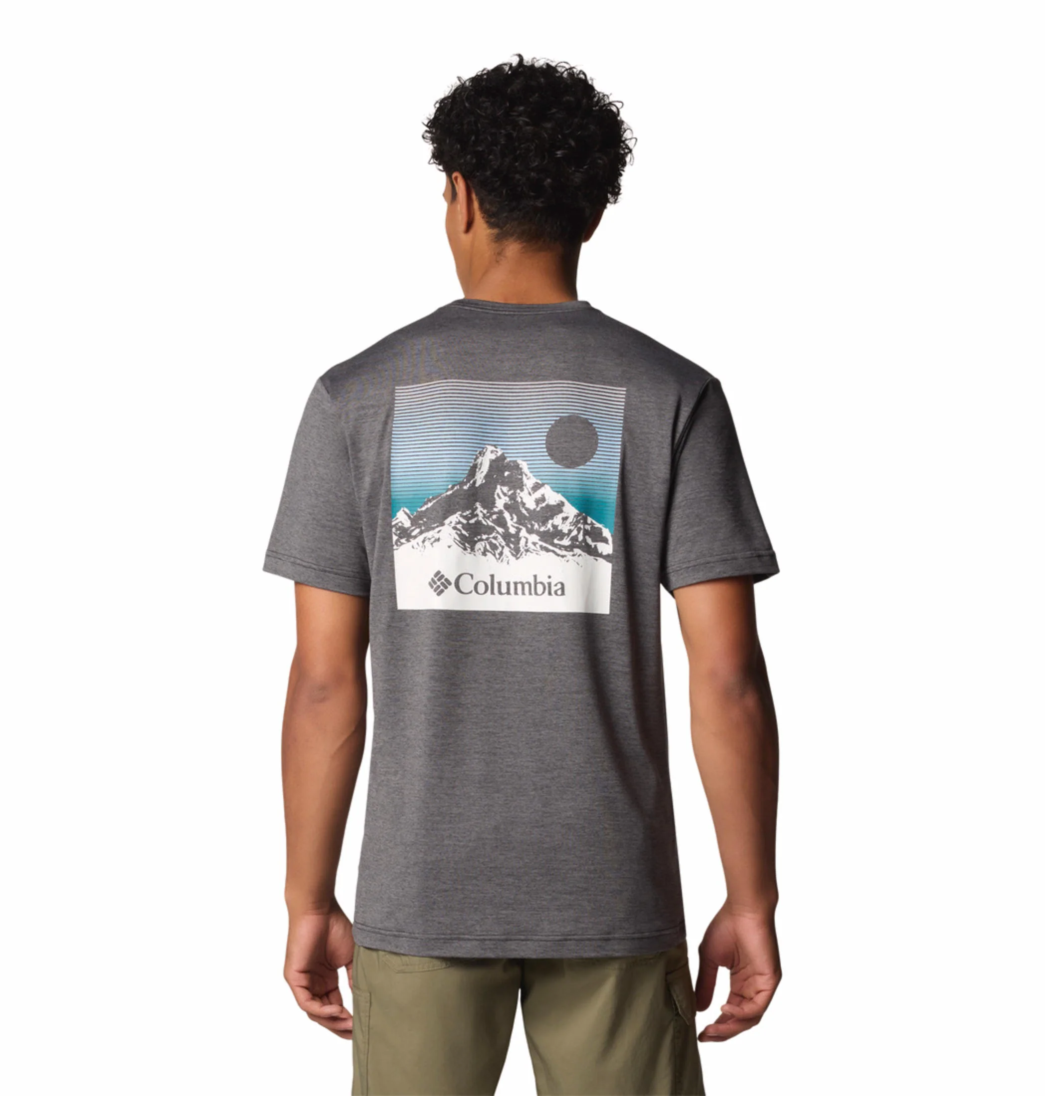 Columbia Men Black Kwick Hike Back Graphic SS Tee (Sun Protection) - Image 5