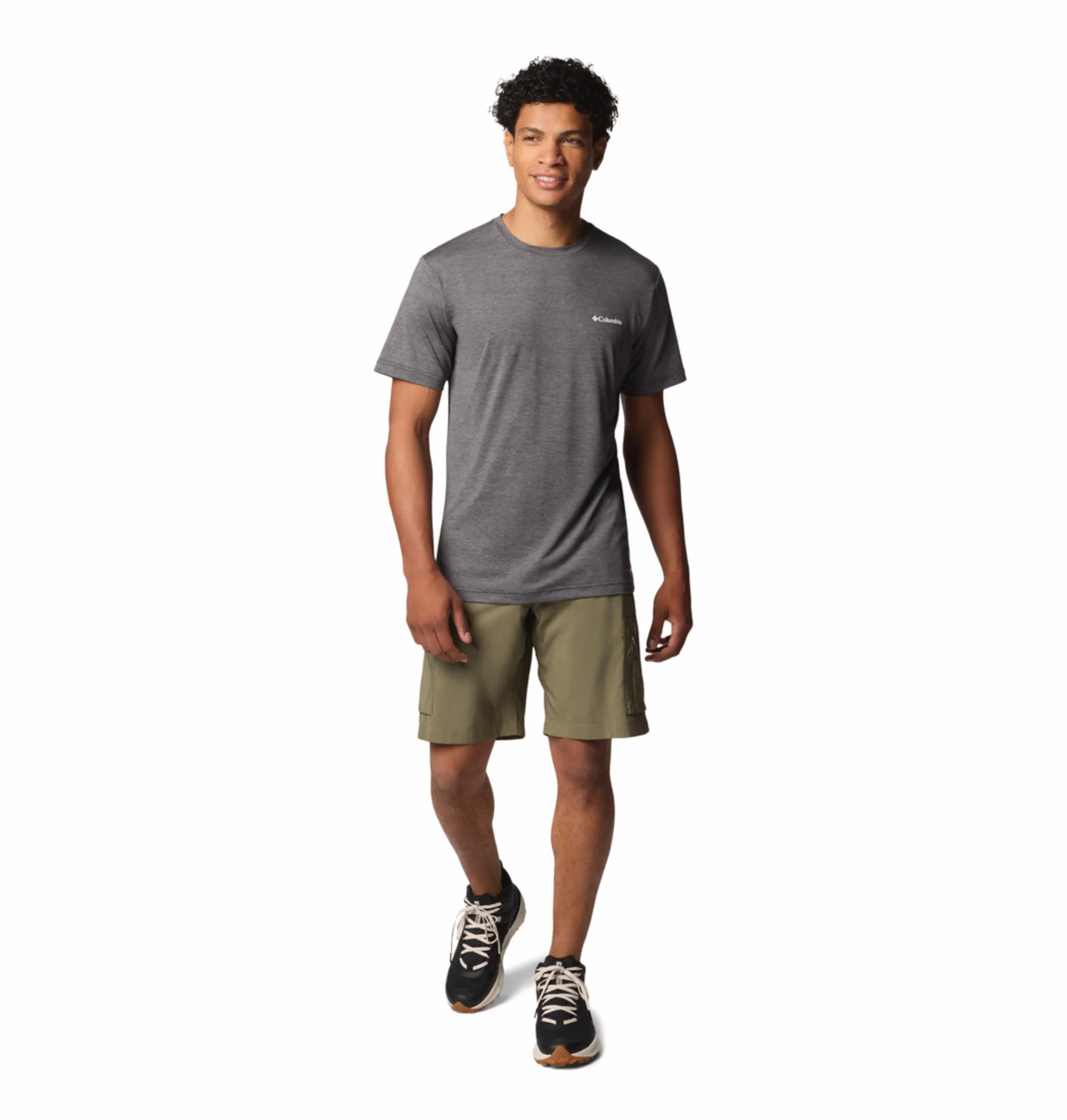 Columbia Men Black Kwick Hike Back Graphic SS Tee (Sun Protection) - Image 6