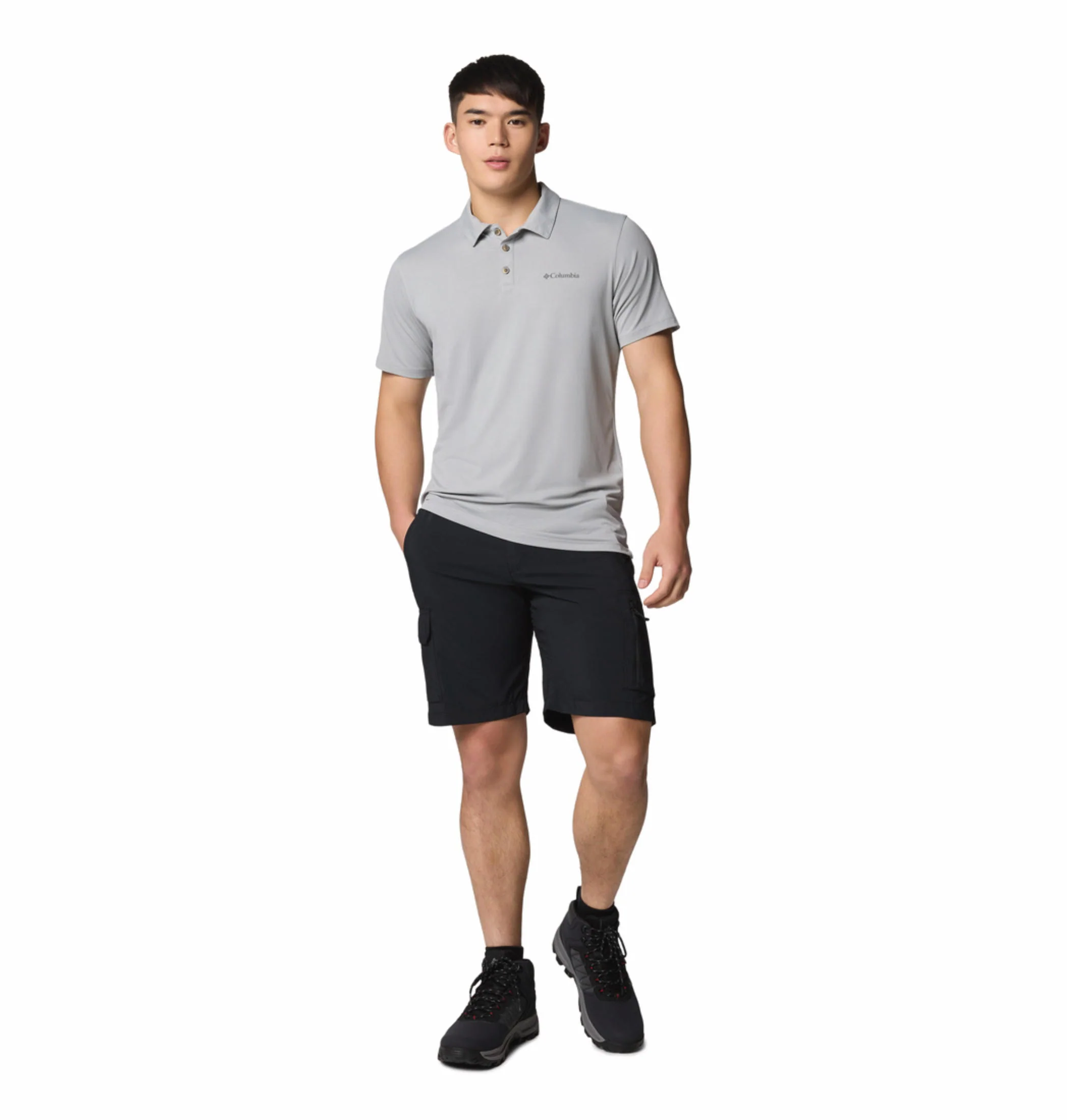 Columbia Men Grey Tech Trail Utility Polo (Sun Protection) - Image 6