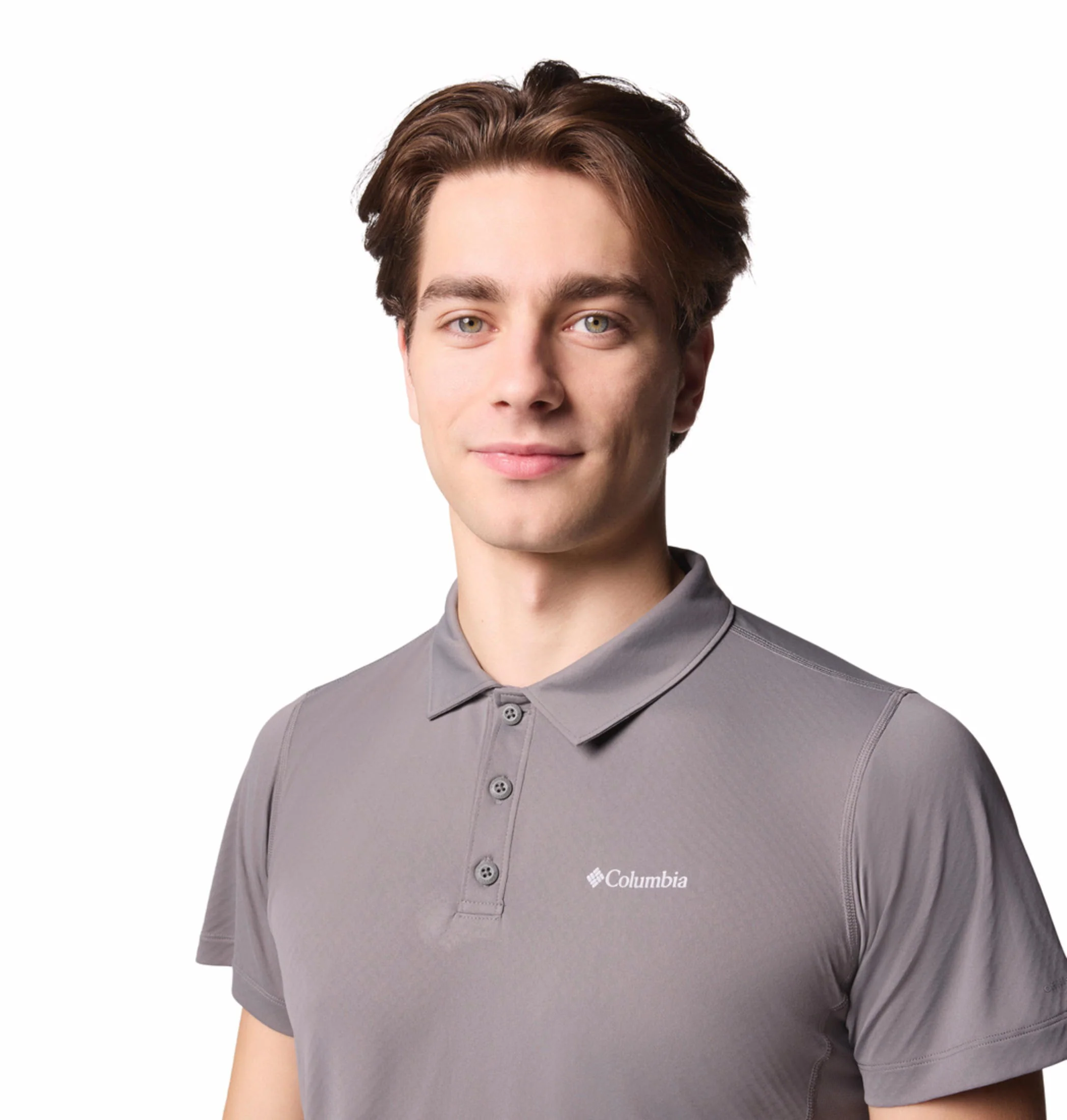 Columbia Men Grey Zero Rules Light Polo (Sun Protection) - Image 7
