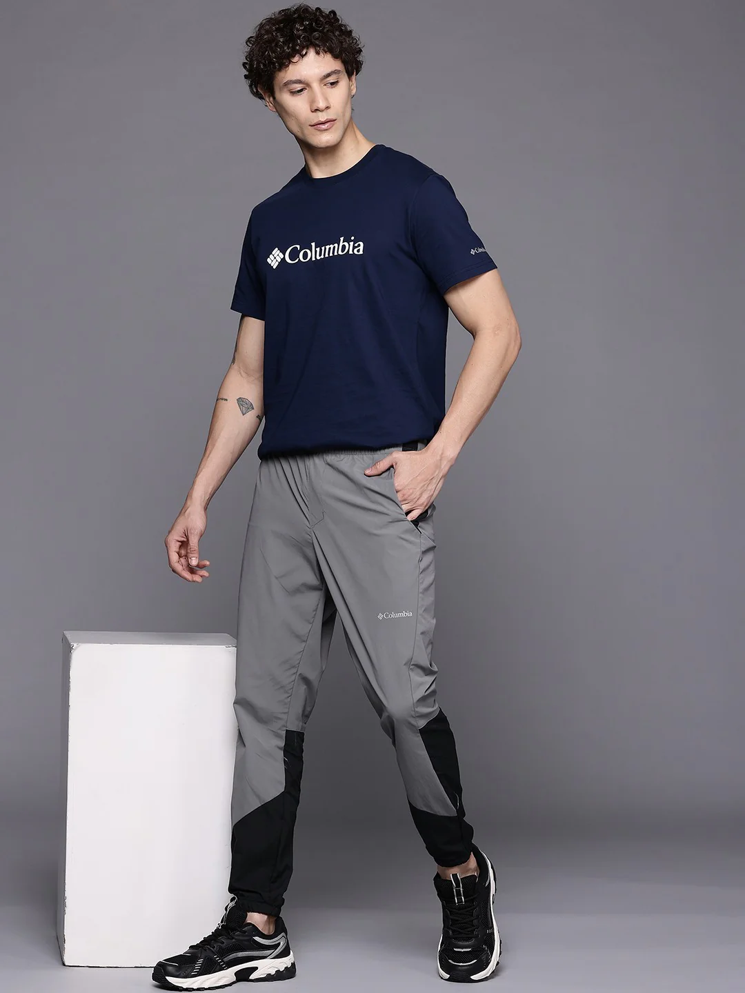 Columbia Men Grey Columbia Tech Nylon Pant - Image 4