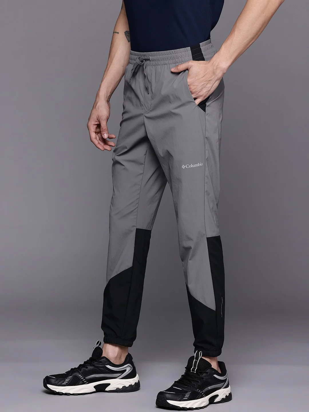 Columbia Men Grey Columbia Tech Nylon Pant - Image 5