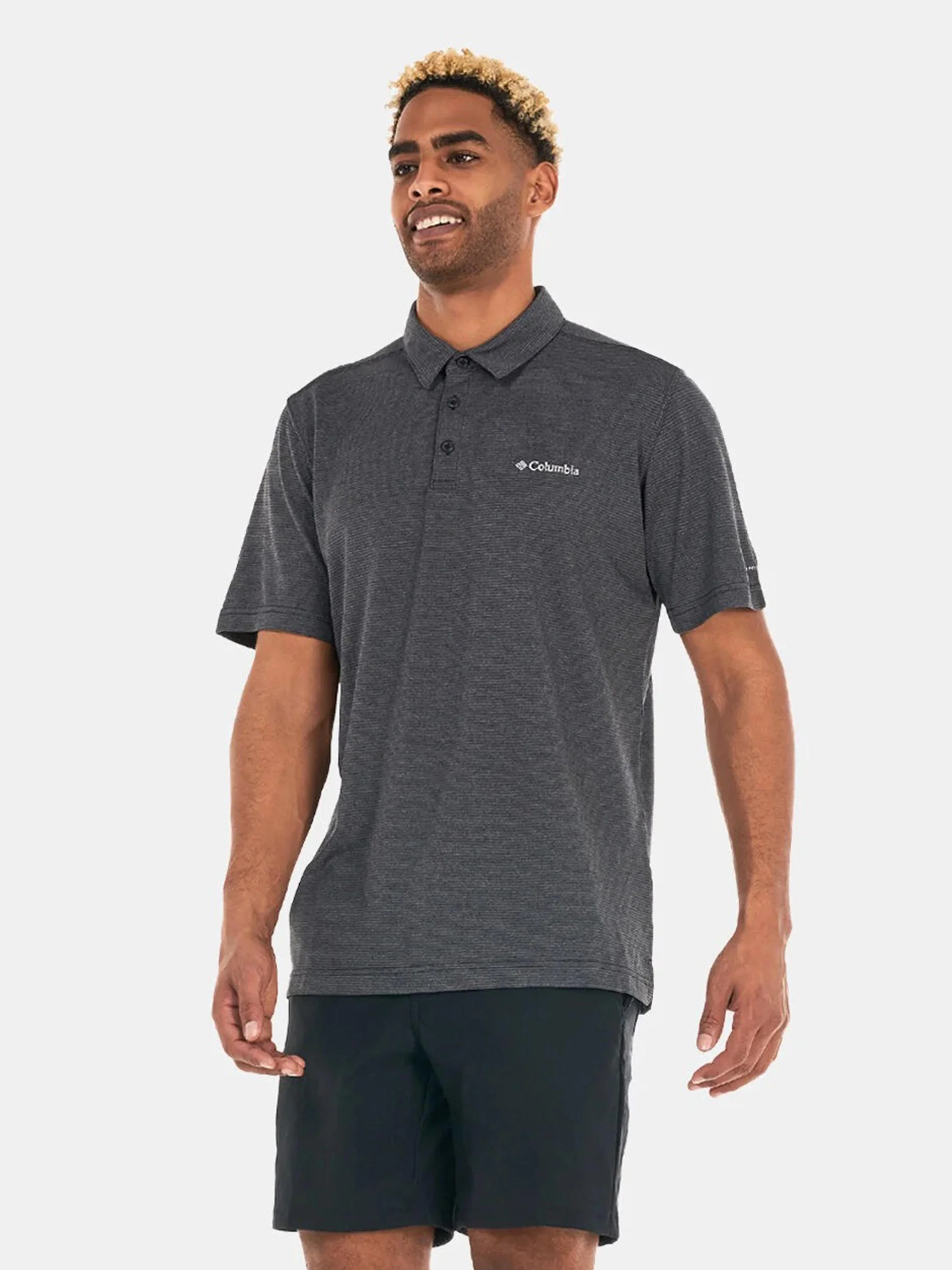 Columbia Men Black Havercamp Pique Polo - Image 4