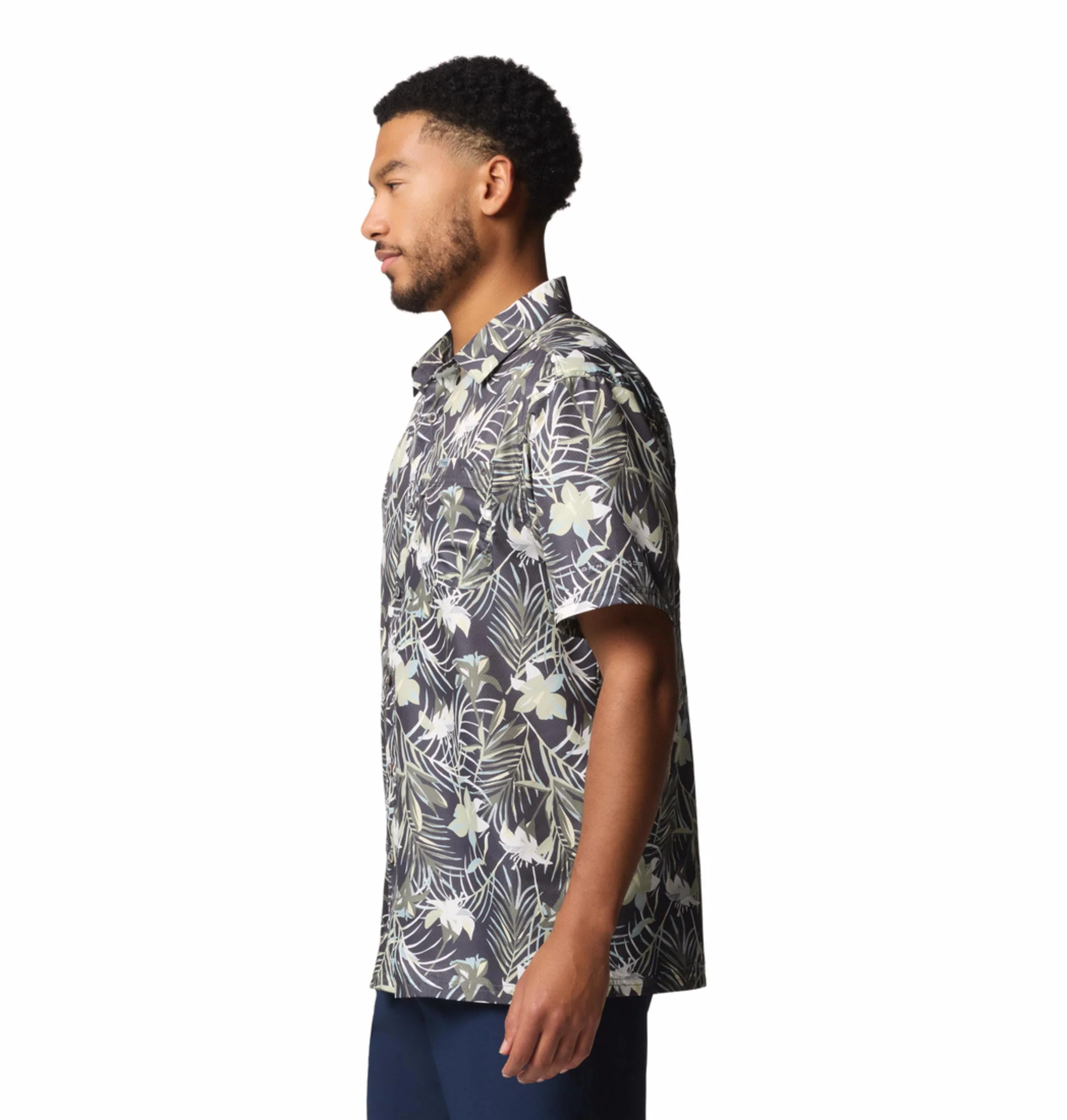 Columbia Men Green Super Slack Tide Camp Shirt (Sun Protection) - Image 4