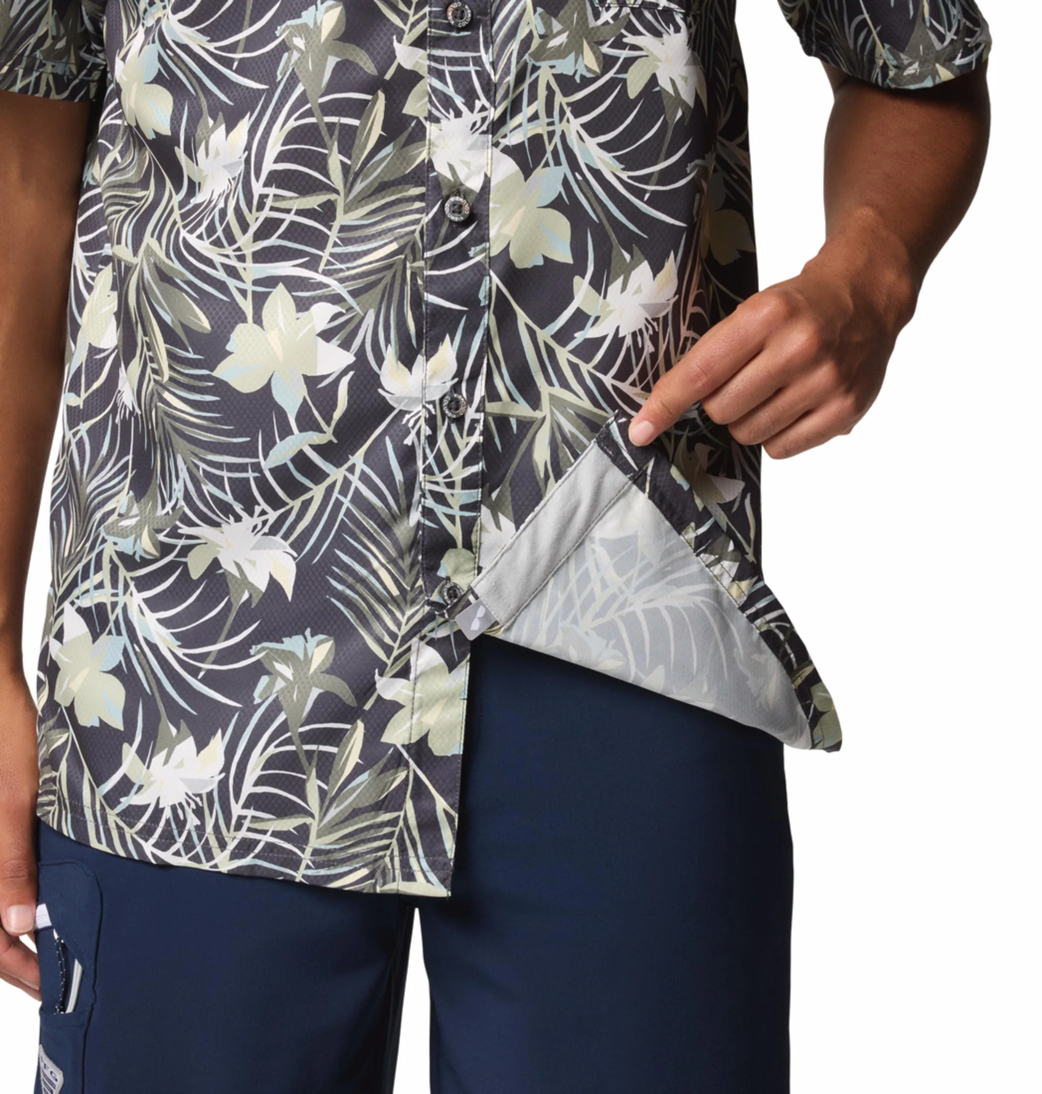 Columbia Men Green Super Slack Tide Camp Shirt (Sun Protection) - Image 6