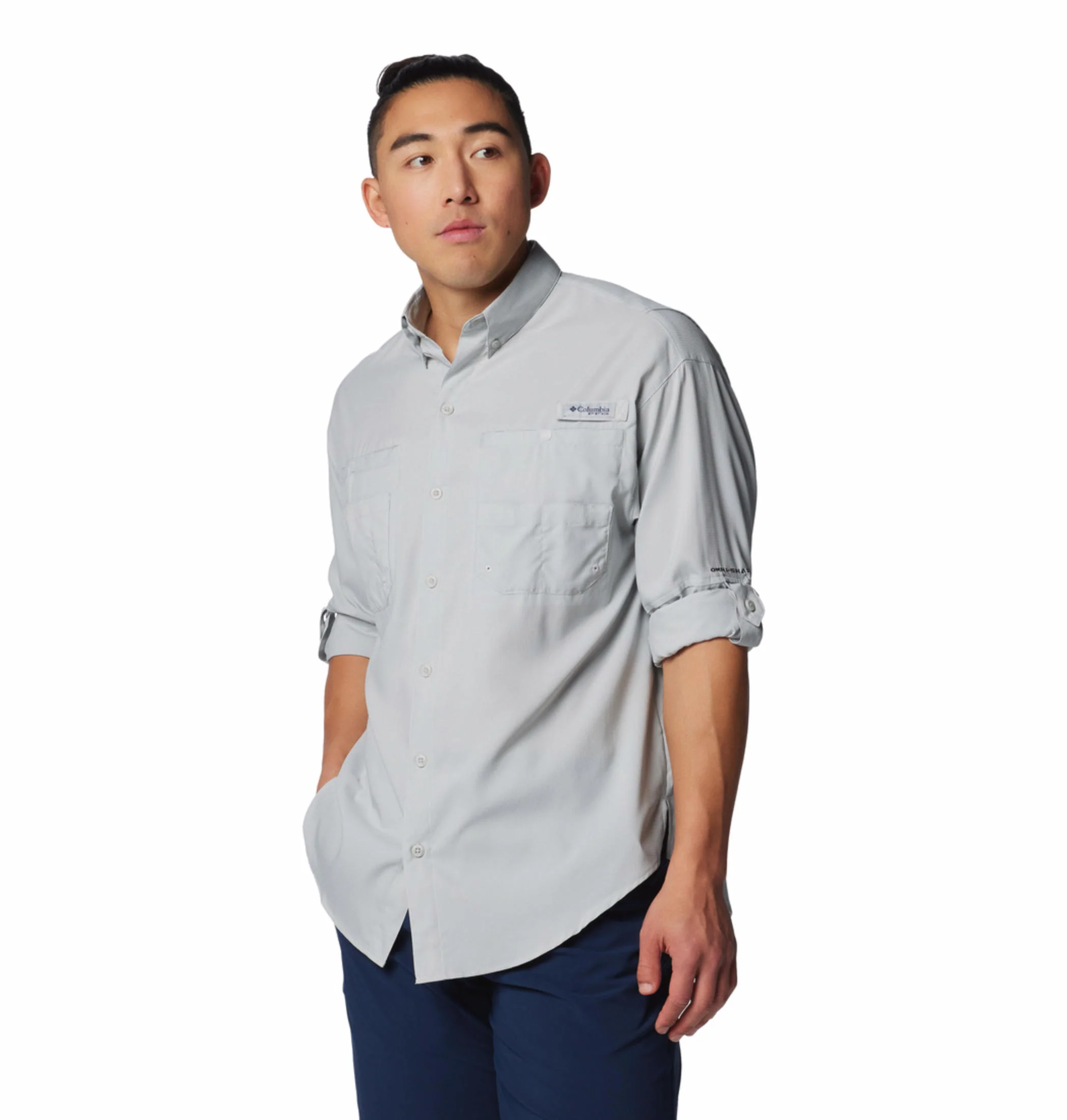 Columbia Men Black Tamiami II LS Shirt (Sun Protection) - Image 9
