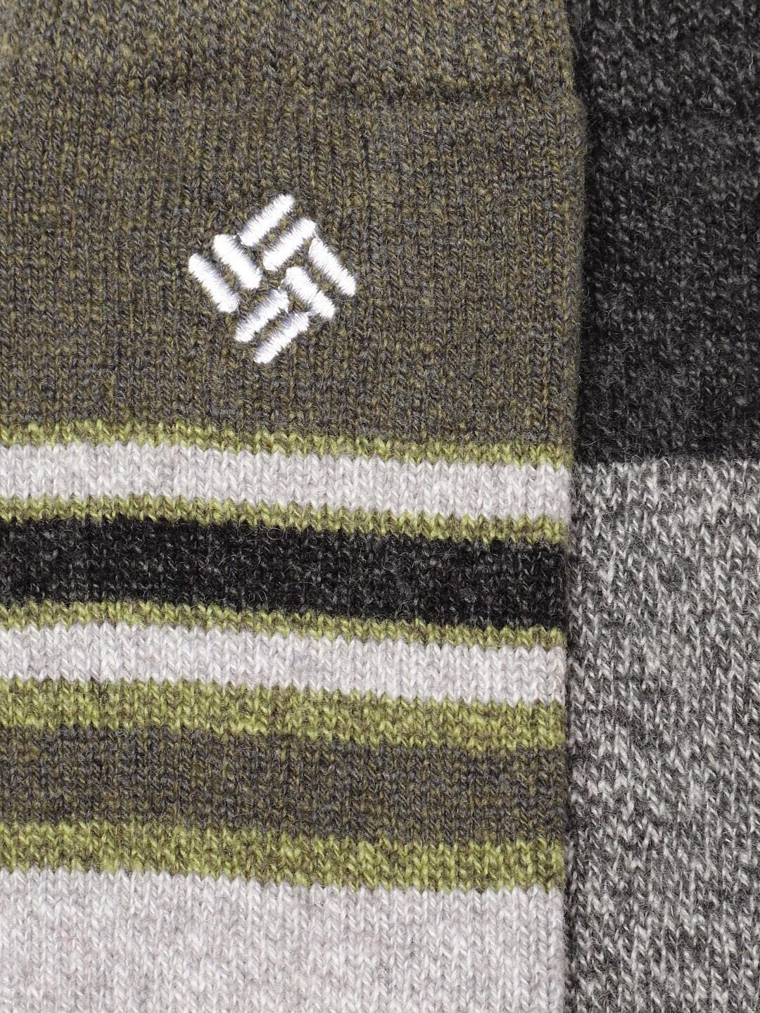 Columbia Men Grey Repreve Marl Stripe Wool Crew  (2 Pair) (Non Returnable) - Image 3