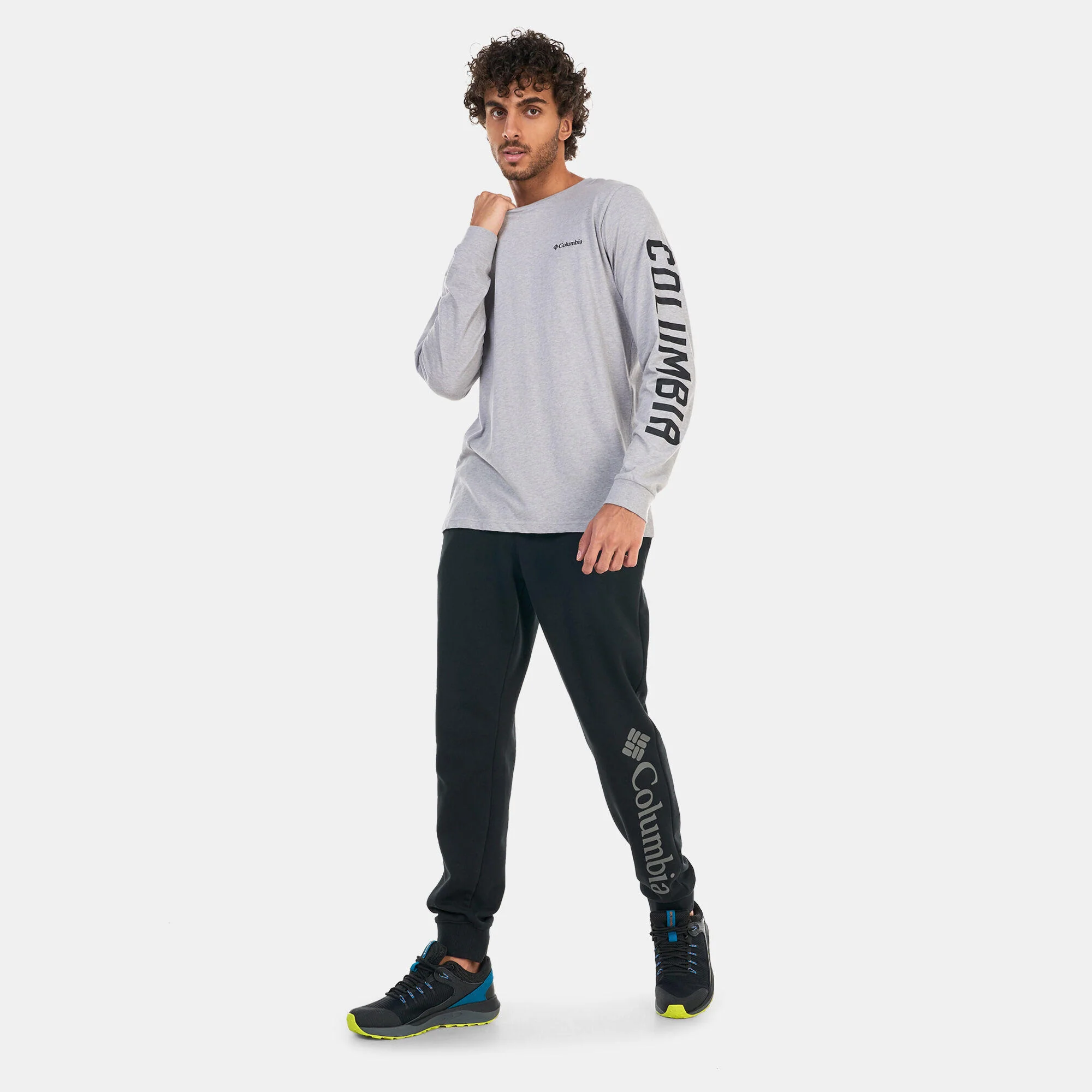 Columbia Men Grey Rockaway River Graphic LS Tee - Image 3