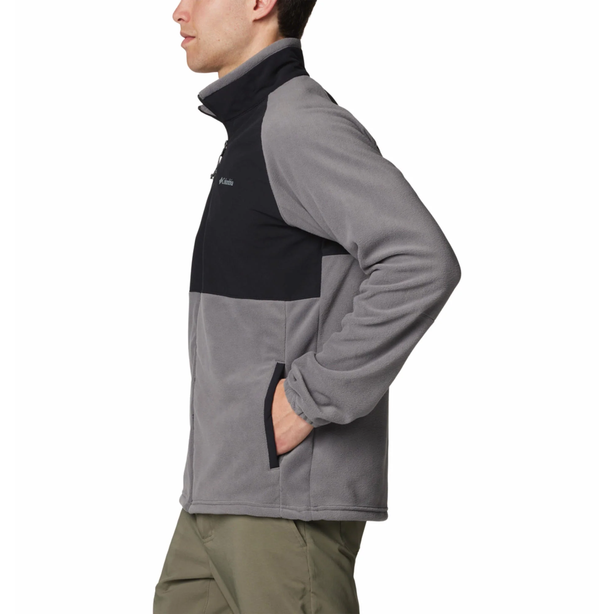 Columbia Men Grey Sage Peak Full Zip Fleece - Image 3