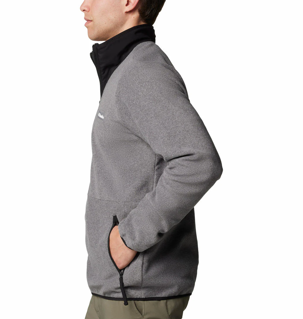 Columbia Men Grey Sequoia Grove Full Zip Fleece - Image 3