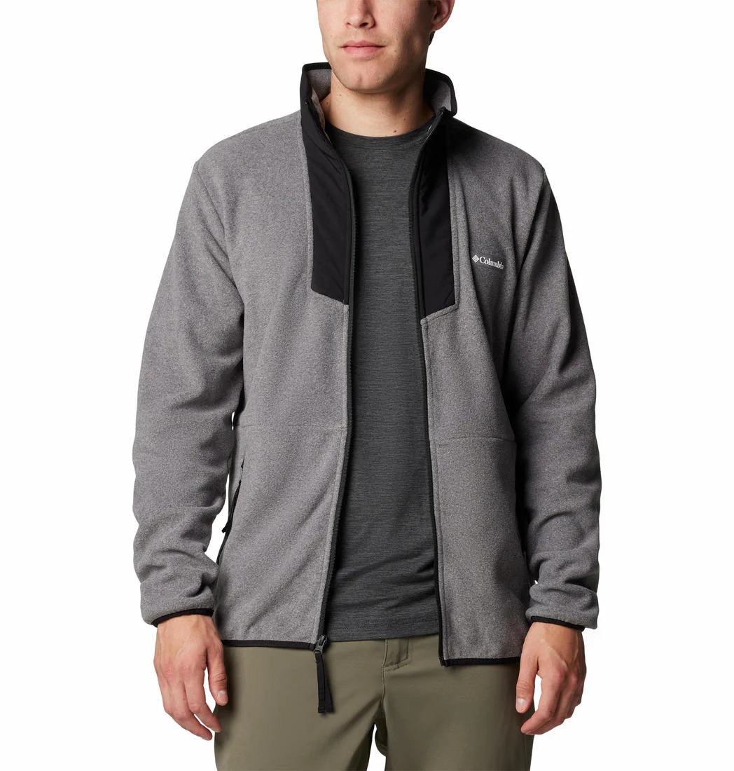 Columbia Men Grey Sequoia Grove Full Zip Fleece - Image 4