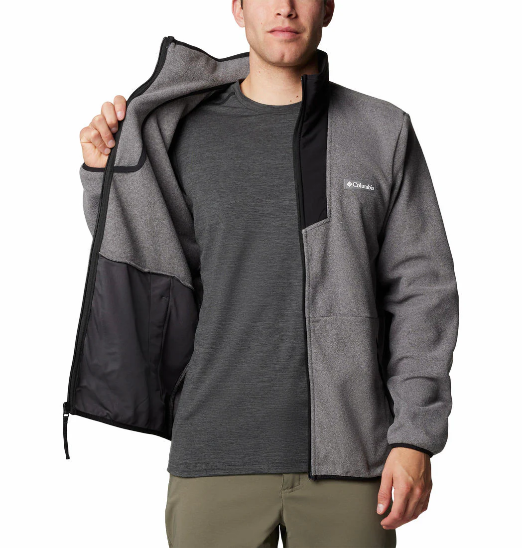 Columbia Men Grey Sequoia Grove Full Zip Fleece - Image 5