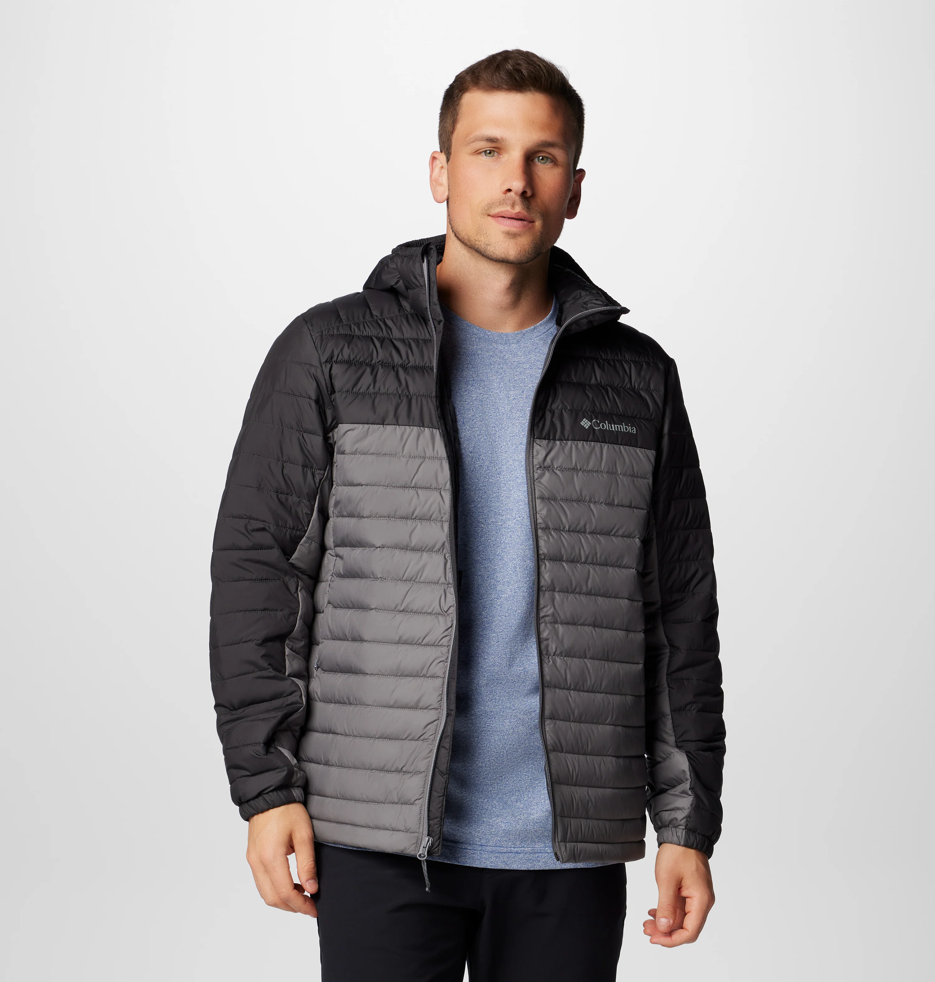 Columbia Men Grey Silver Falls II Hooded Jacket - Image 10
